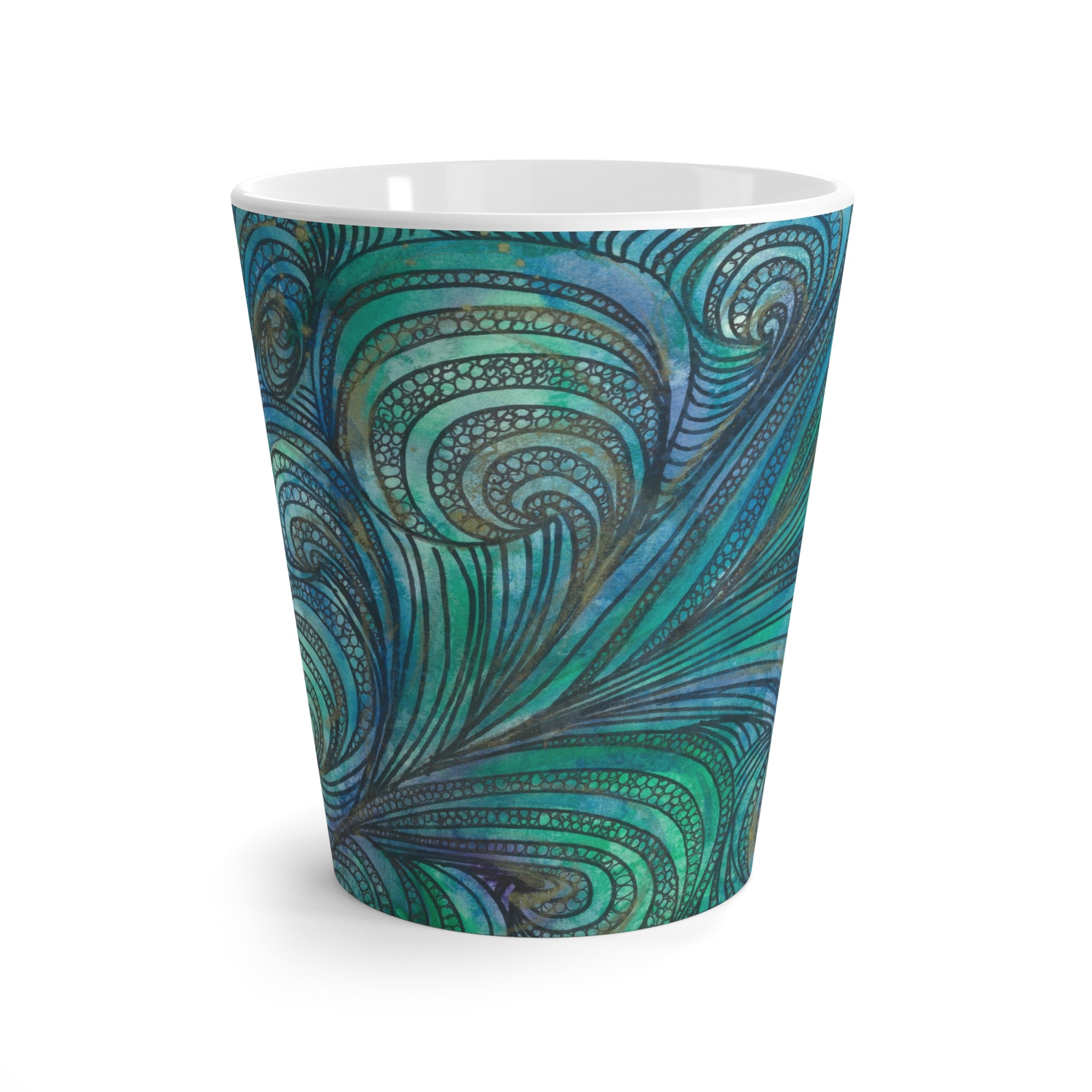 Coffee Mugs and Cups. Colourful Abstract Designs. Perfect for Home, Office or Special Gift #71 Call Of The Sea