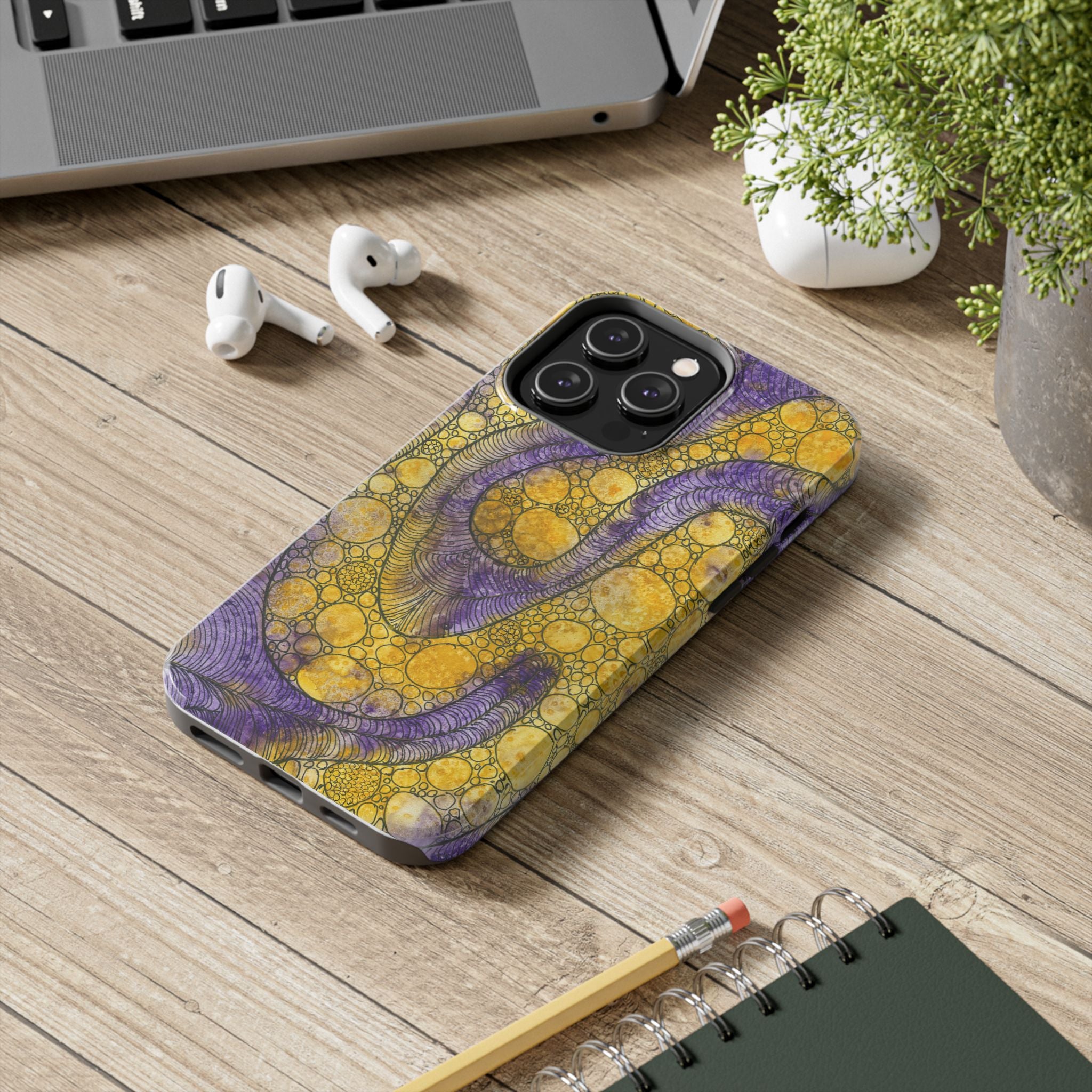 Tough Phone Case - All iPhones and Samsung Galaxys - Exciting Abstract Design #64 Is Now A Good Time?