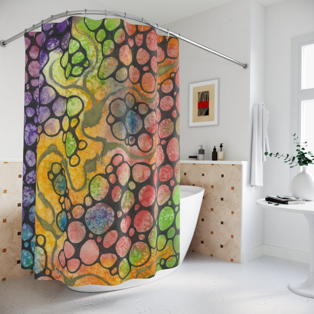 Beautiful Shower Curtains to Refresh Your Bathroom. Colourful Abstract Designs. Perfect For Your Bathroom or Special House-Warming Gift #77 River Of Dreams