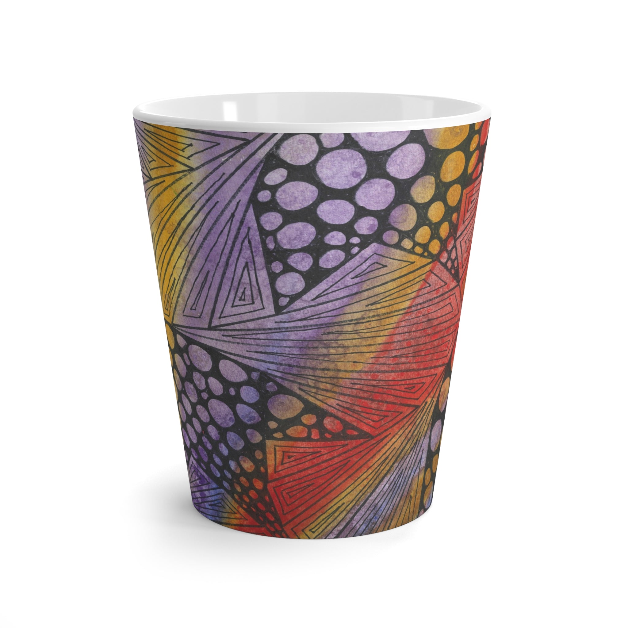 Coffee Mugs and Cups. Colourful Abstract Designs. Perfect for Home, Office or Special Gift #82 Fighting Delusions