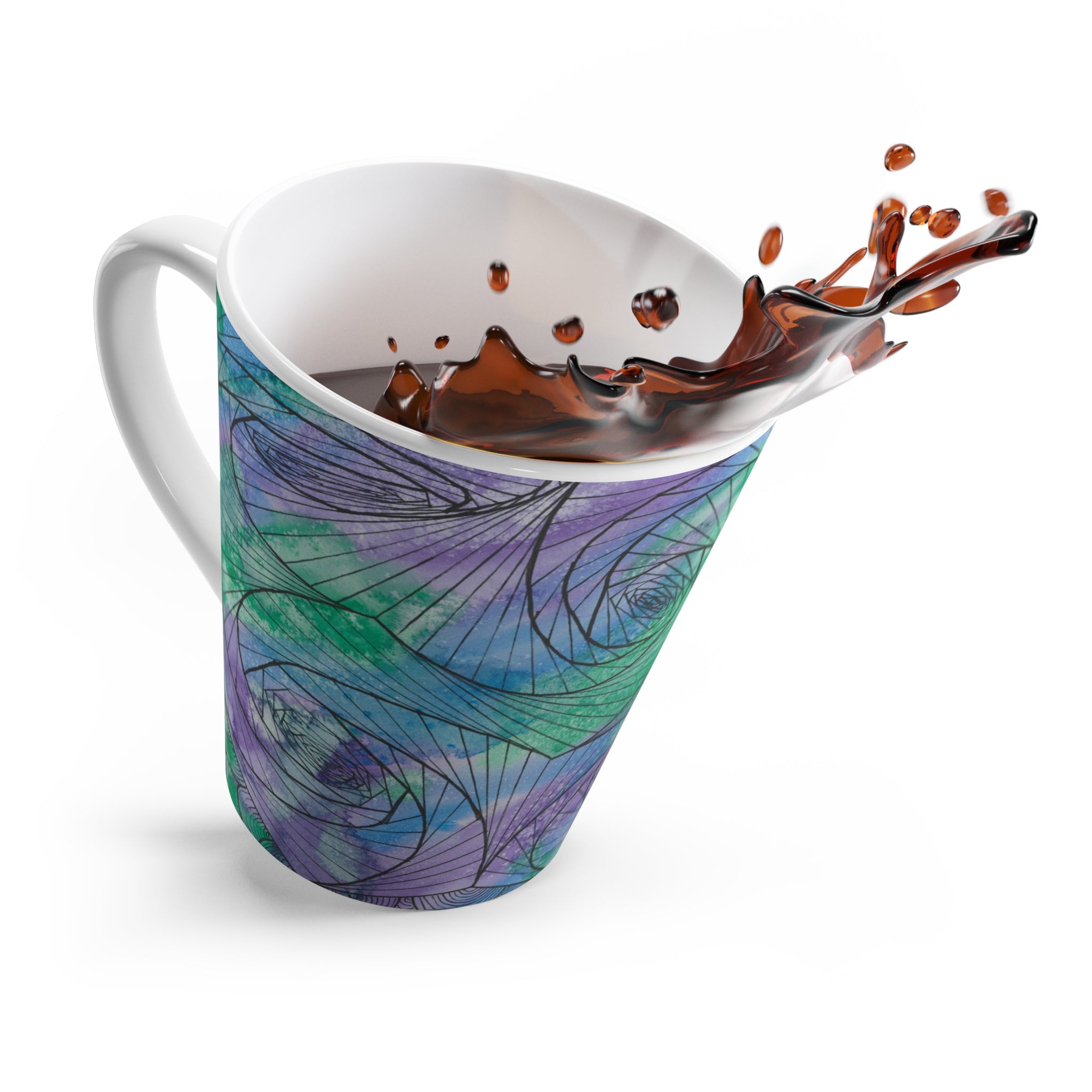 Coffee Mugs and Cups. Colourful Abstract Designs. Perfect for Home, Office or Special Gift #50 If Not Now When