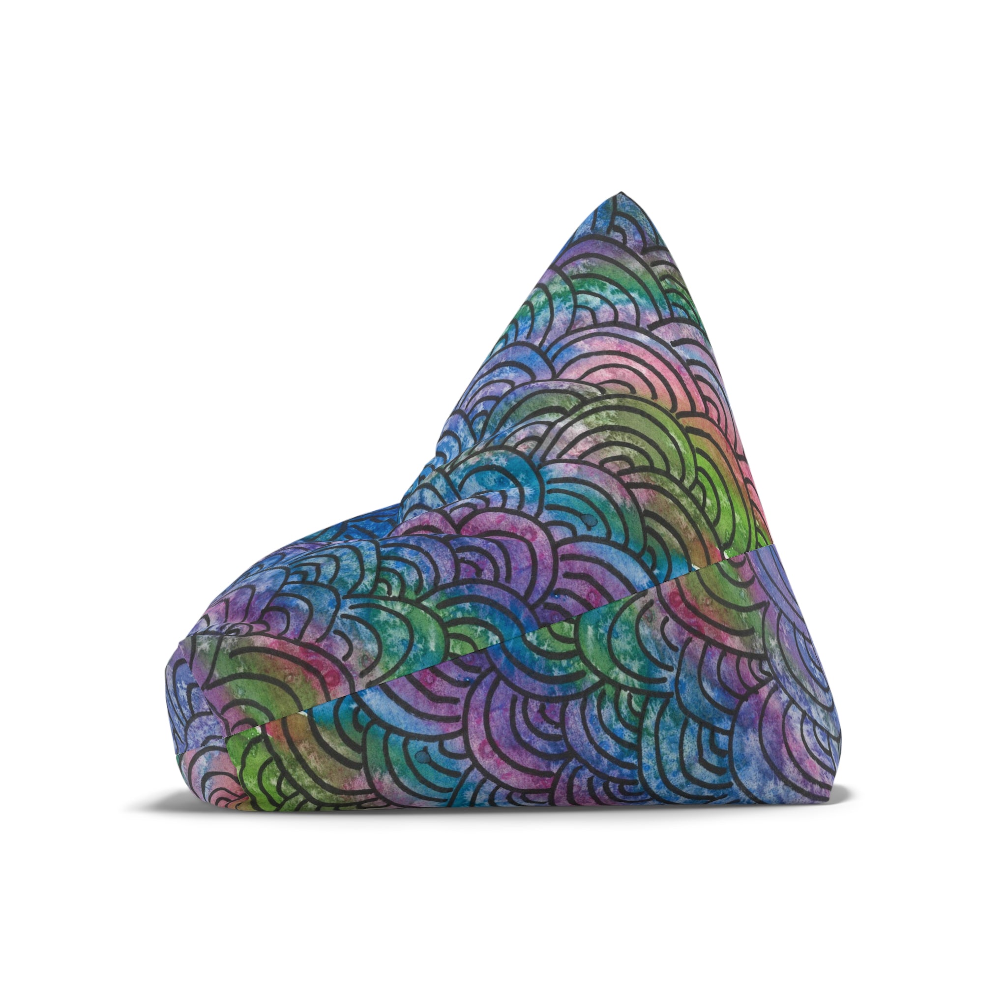 Bean Bag Chair Covers For Indoor & Outdoor - 2 Sizes - Exciting Abstract Design #84 Ah! The Past