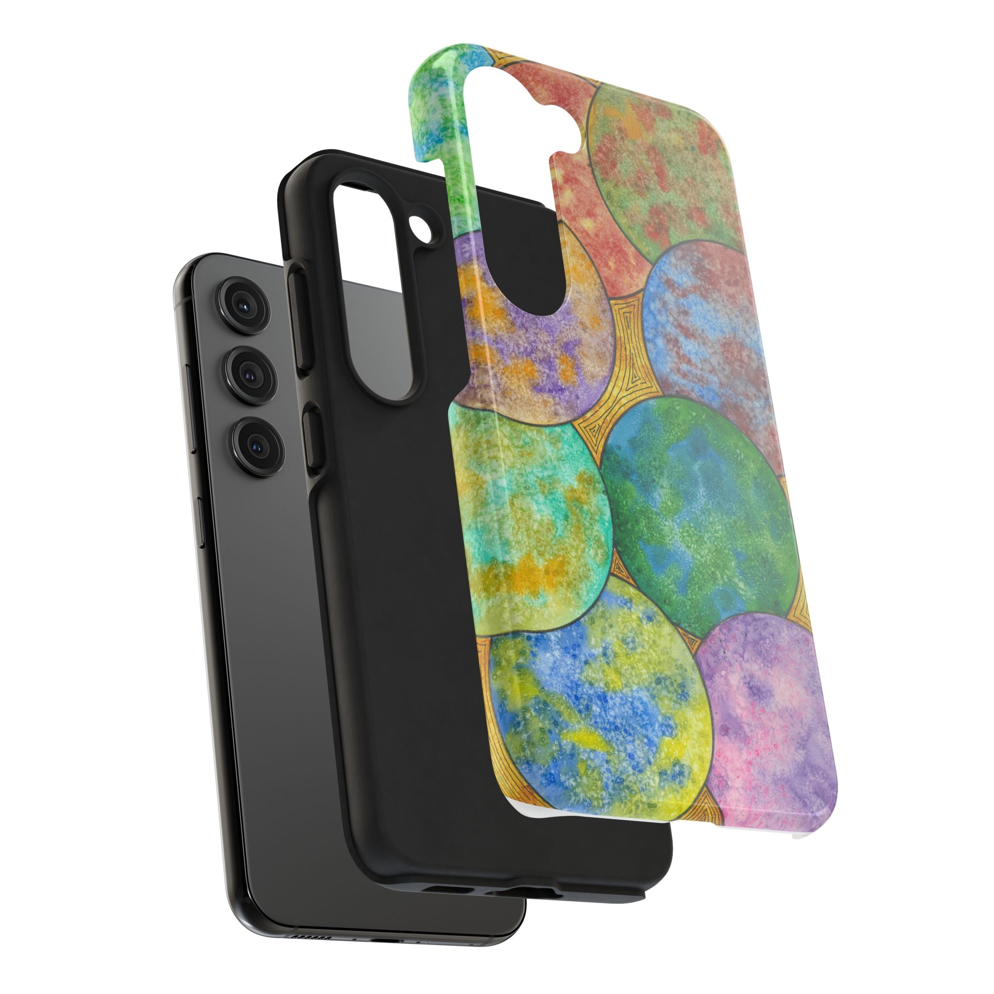 Tough Phone Case - All iPhones and Samsung Galaxys - Exciting Abstract Design #61 Worlds Apart