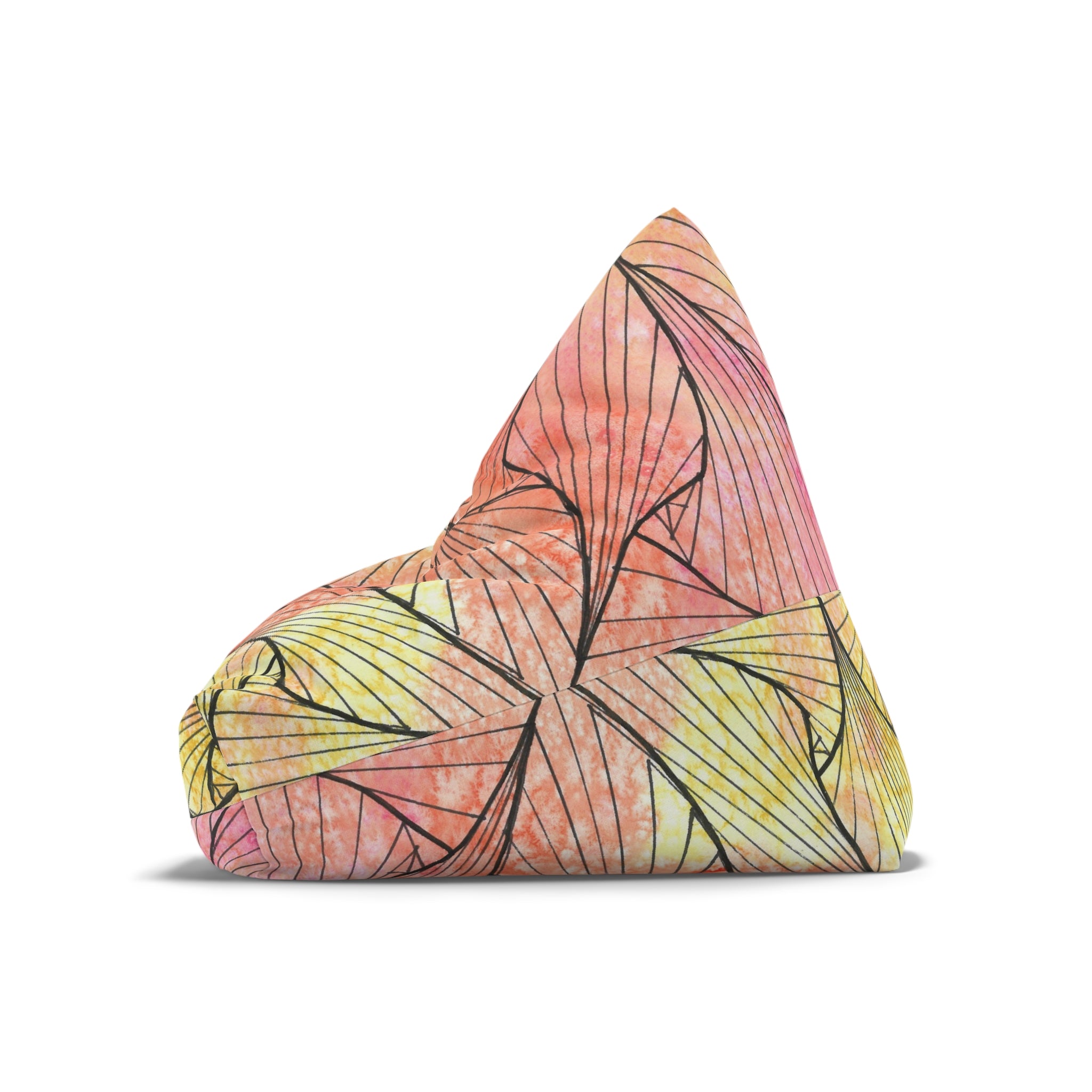 Bean Bag Chair Covers For Indoor & Outdoor - 2 Sizes - Exciting Abstract Design #39 Impossible They Said!