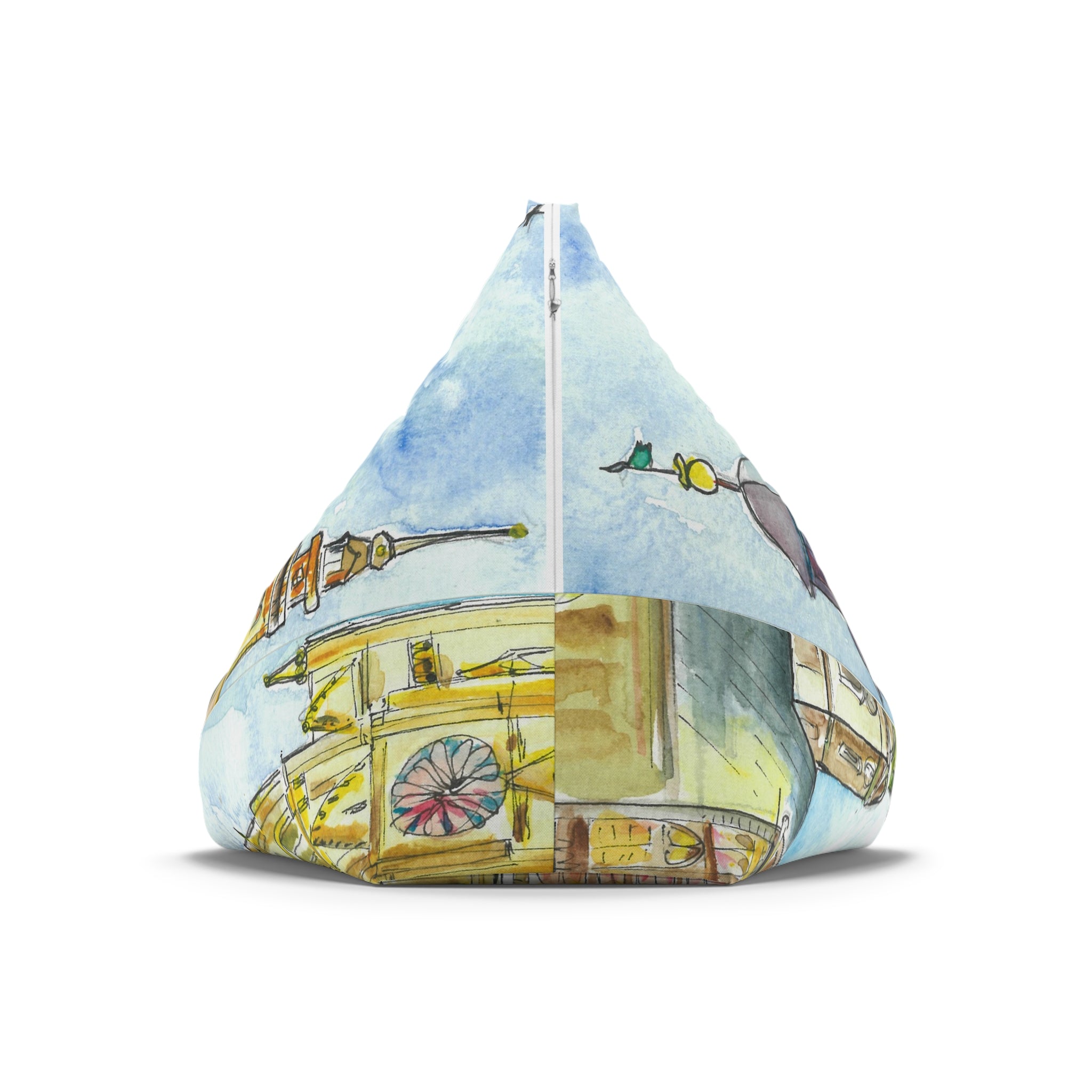 Bean Bag Chair Covers For Indoor & Outdoor - 2 Sizes - Exciting Abstract Design #95 Beautiful Novi Sad - Serbia