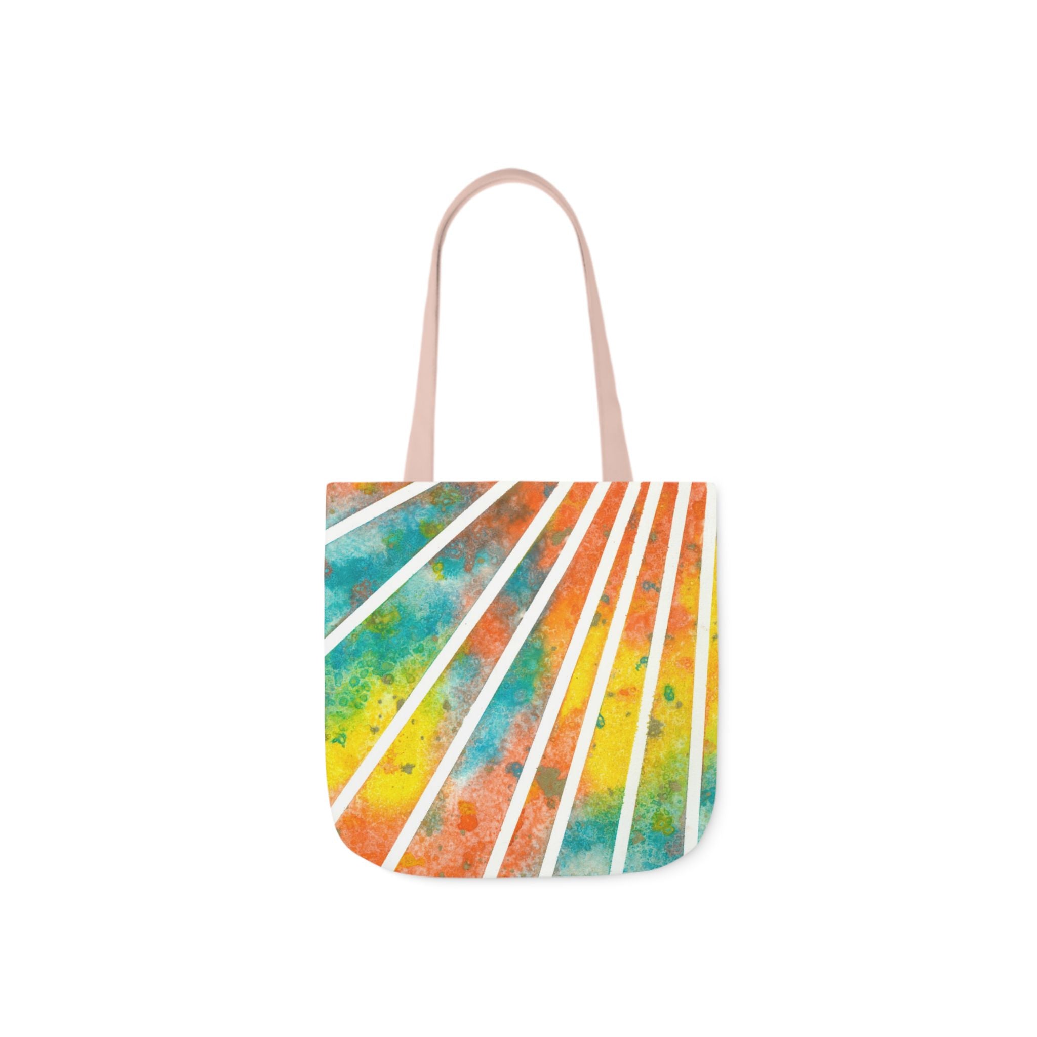 Canvas Tote Bags, Colourful Abstract Designs, 5-Color Straps, 3 Sizes.  For Family and friends or a Special Gift #101 Your Energy Radiates