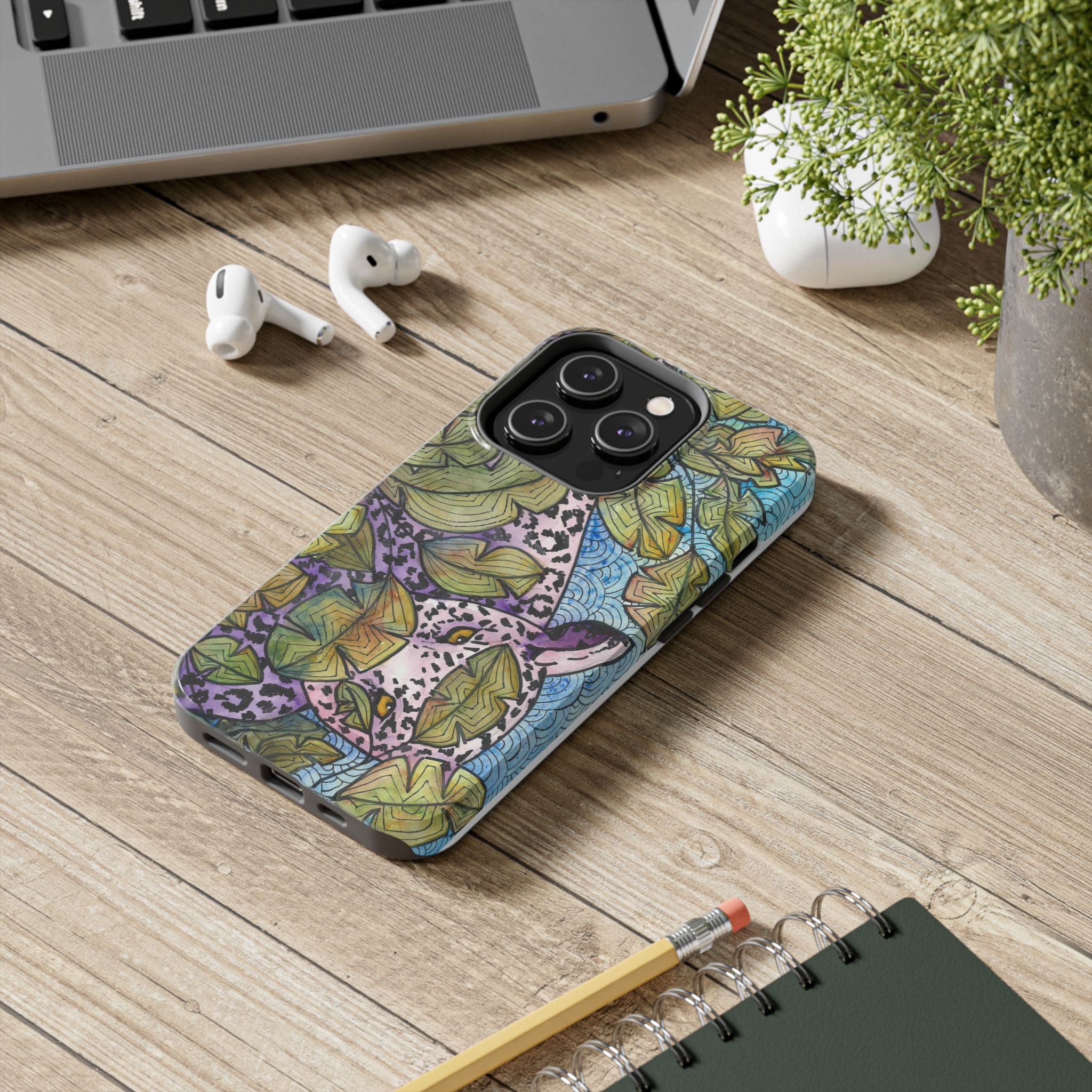 Tough Phone Case - All iPhones and Samsung Galaxys - Exciting Abstract Design #76 Purrfect Blend