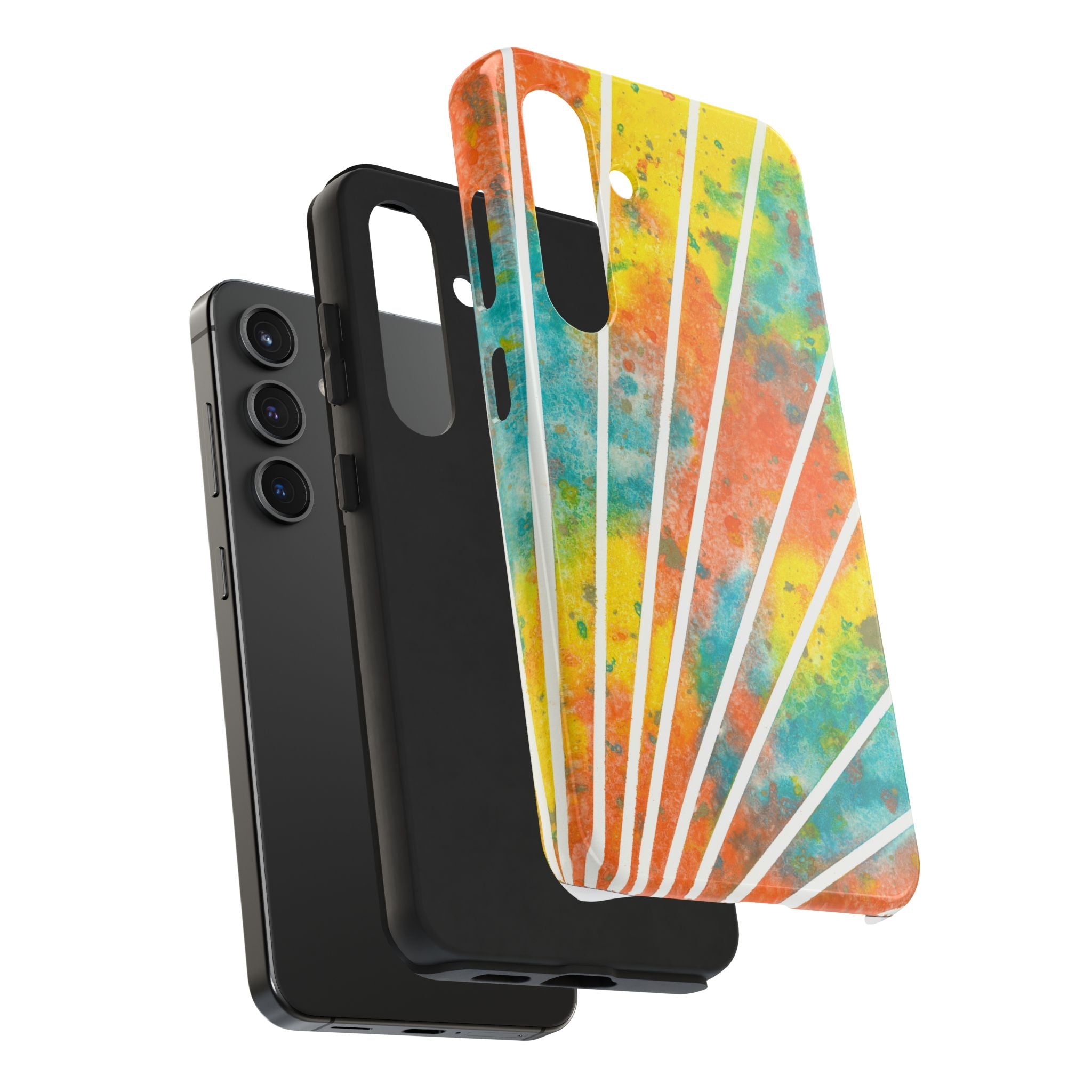 Tough Phone Case - All iPhones and Samsung Galaxys - Exciting Abstract Design #101 Your Energy Radiates