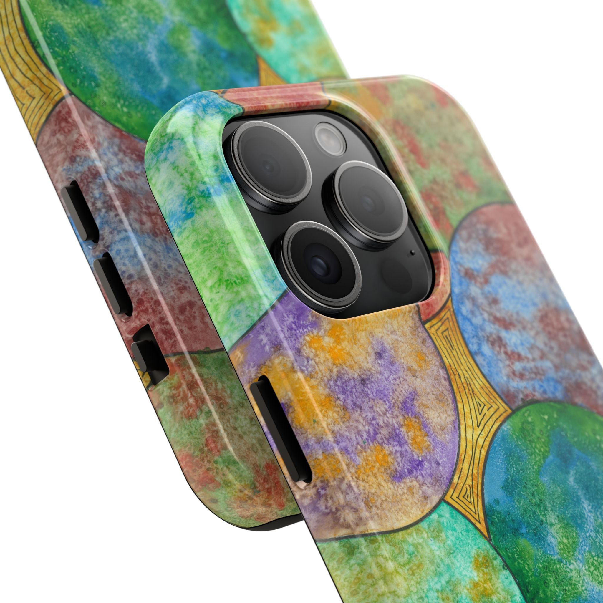 Tough Phone Case - All iPhones and Samsung Galaxys - Exciting Abstract Design #61 Worlds Apart