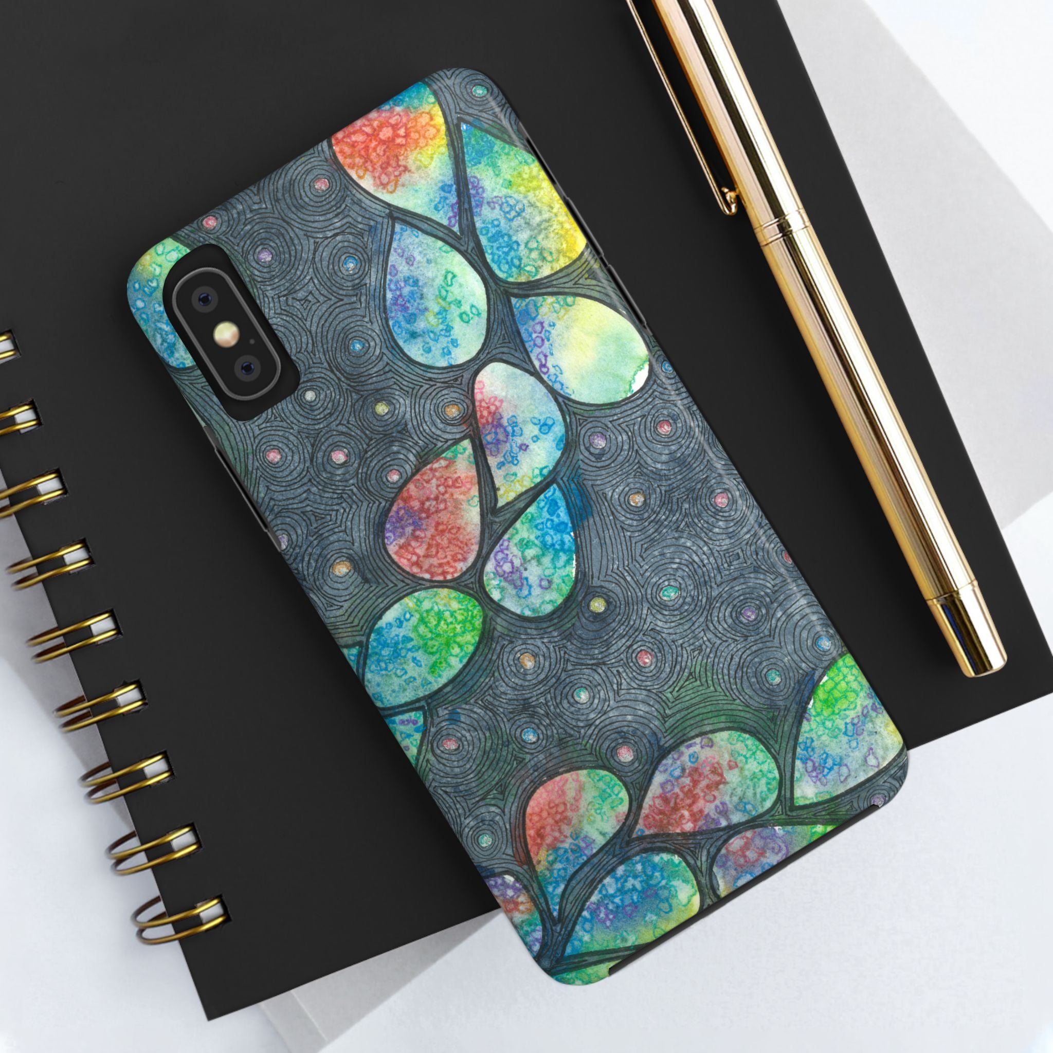 Tough Phone Case - All iPhones and Samsung Galaxys - Exciting Abstract Design #30 Give Us A Minute
