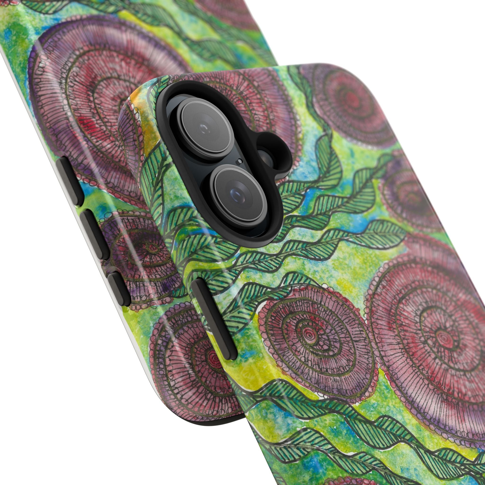 Tough Phone Case - All iPhones and Samsung Galaxys - Exciting Abstract Design #35 Beetroot To Yourself