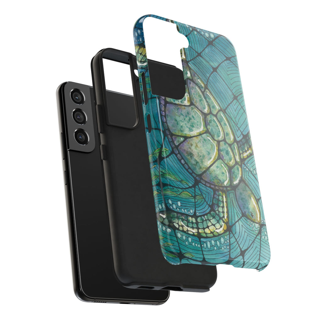 Tough Phone Case - All iPhones and Samsung Galaxys - Exciting Abstract Design #73 Turtling Along