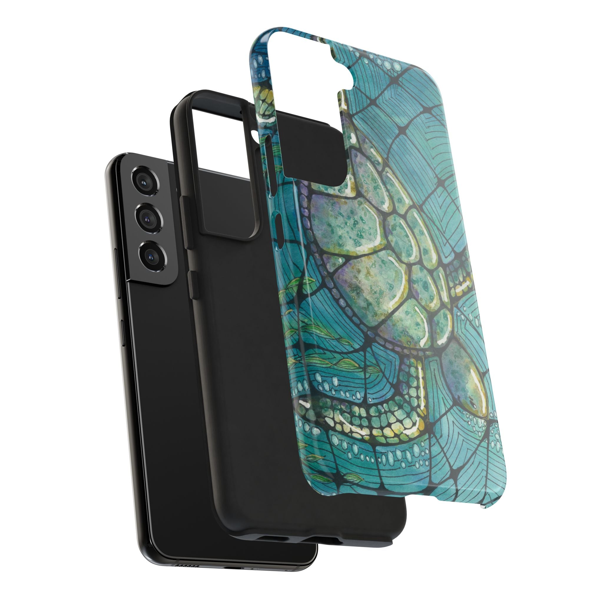 Tough Phone Case - All iPhones and Samsung Galaxys - Exciting Abstract Design #73 Turtling Along