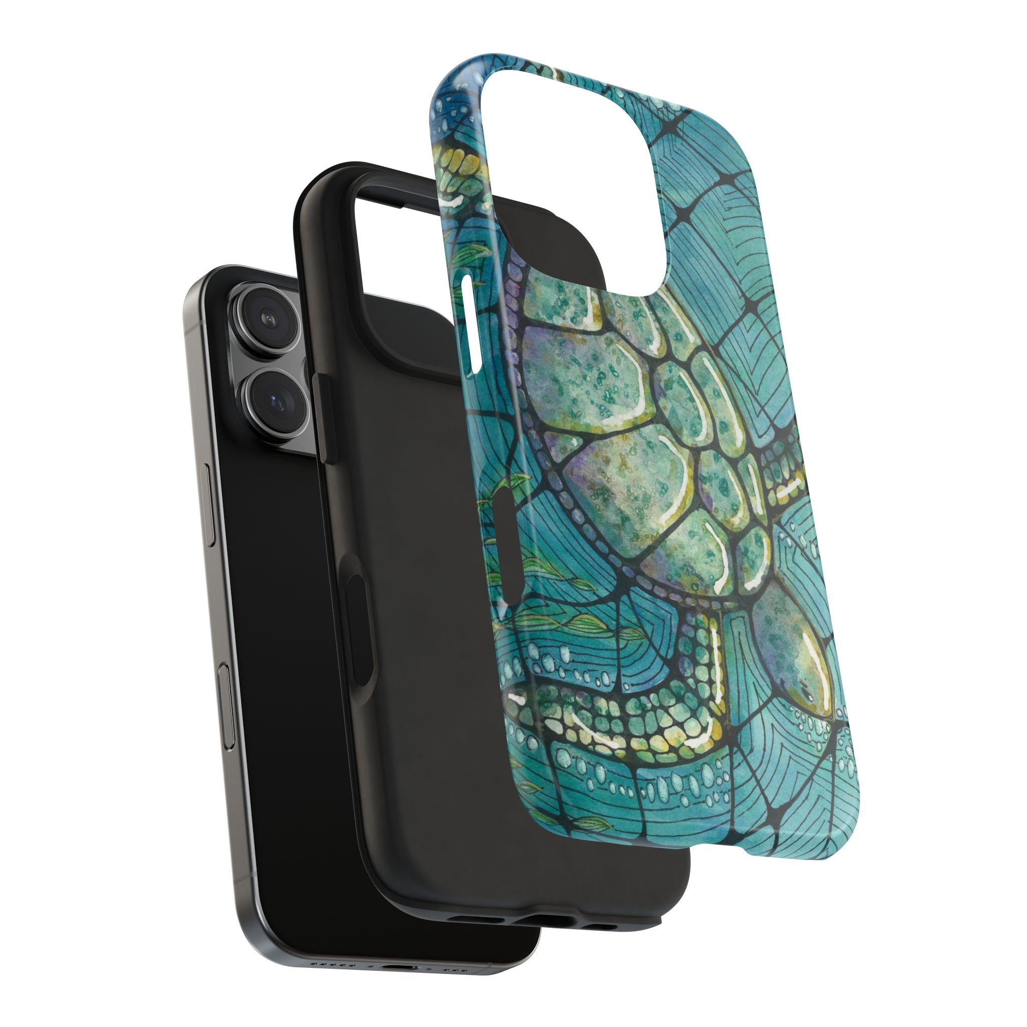 Tough Phone Case - All iPhones and Samsung Galaxys - Exciting Abstract Design #73 Turtling Along