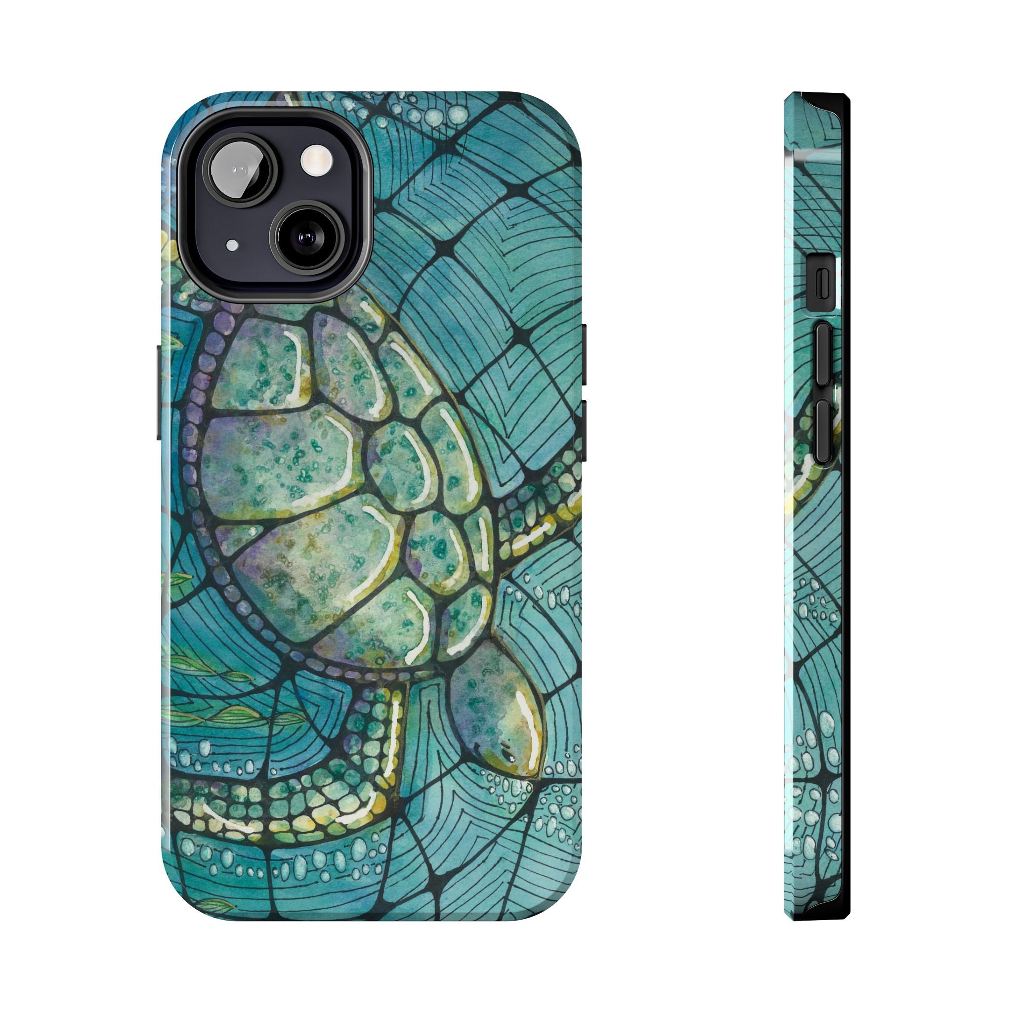 Tough Phone Case - All iPhones and Samsung Galaxys - Exciting Abstract Design #73 Turtling Along