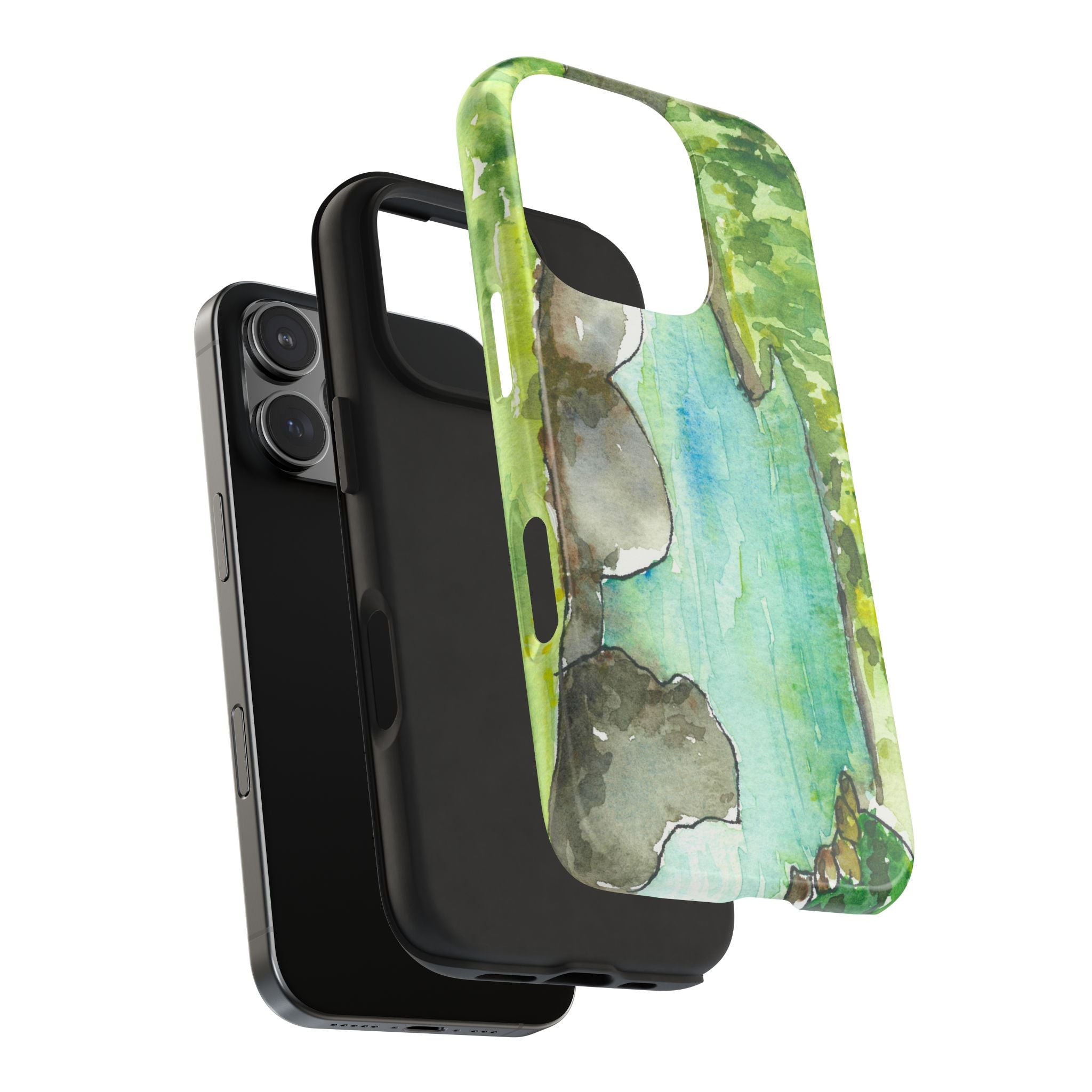 Tough Phone Case - All iPhones and Samsung Galaxys - Exciting Abstract Design #88 Tara River - Montenegro