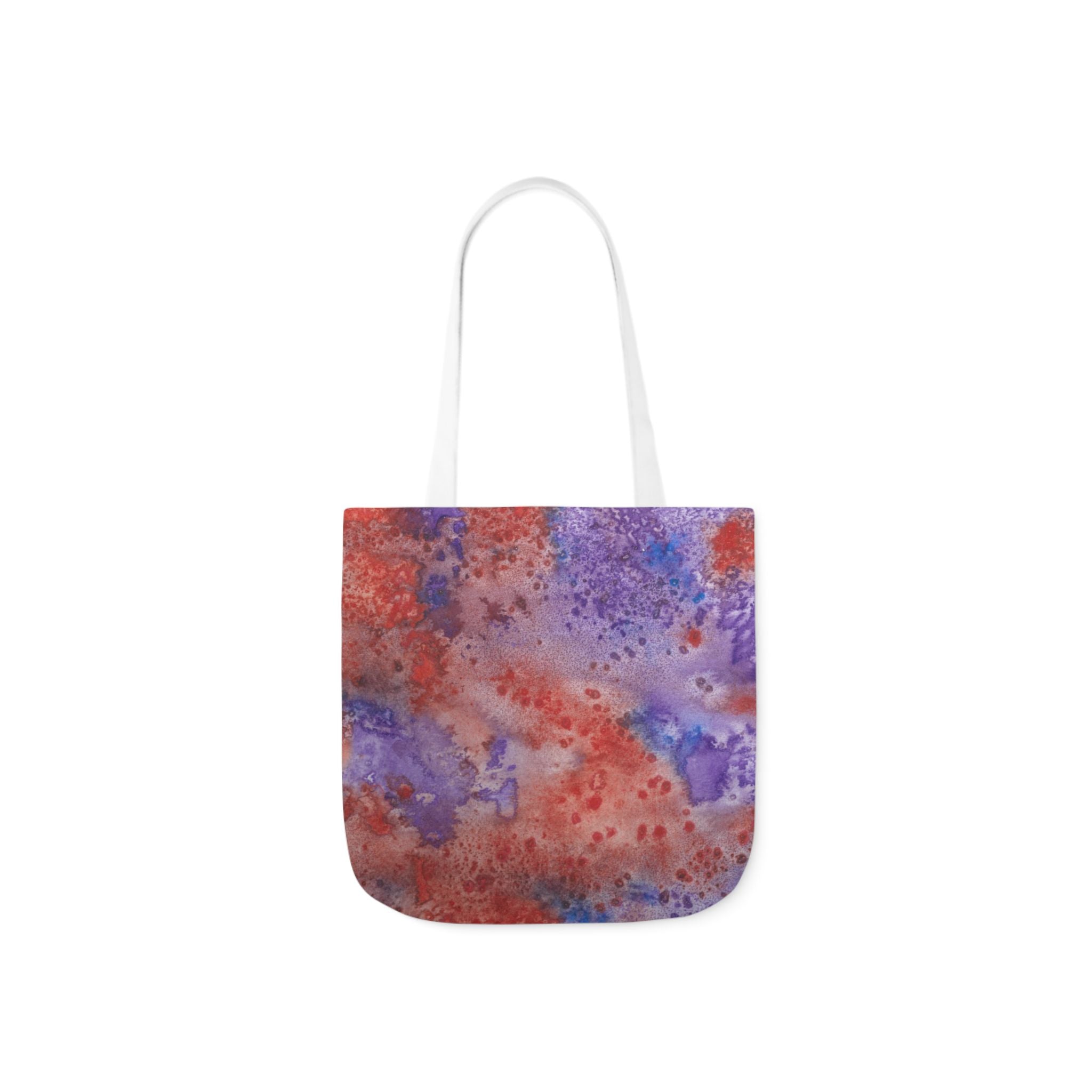 Canvas Tote Bags, Colourful Abstract Designs, 5-Color Straps, 3 Sizes.  For Family and friends or a Special Gift #51 In The Beginning