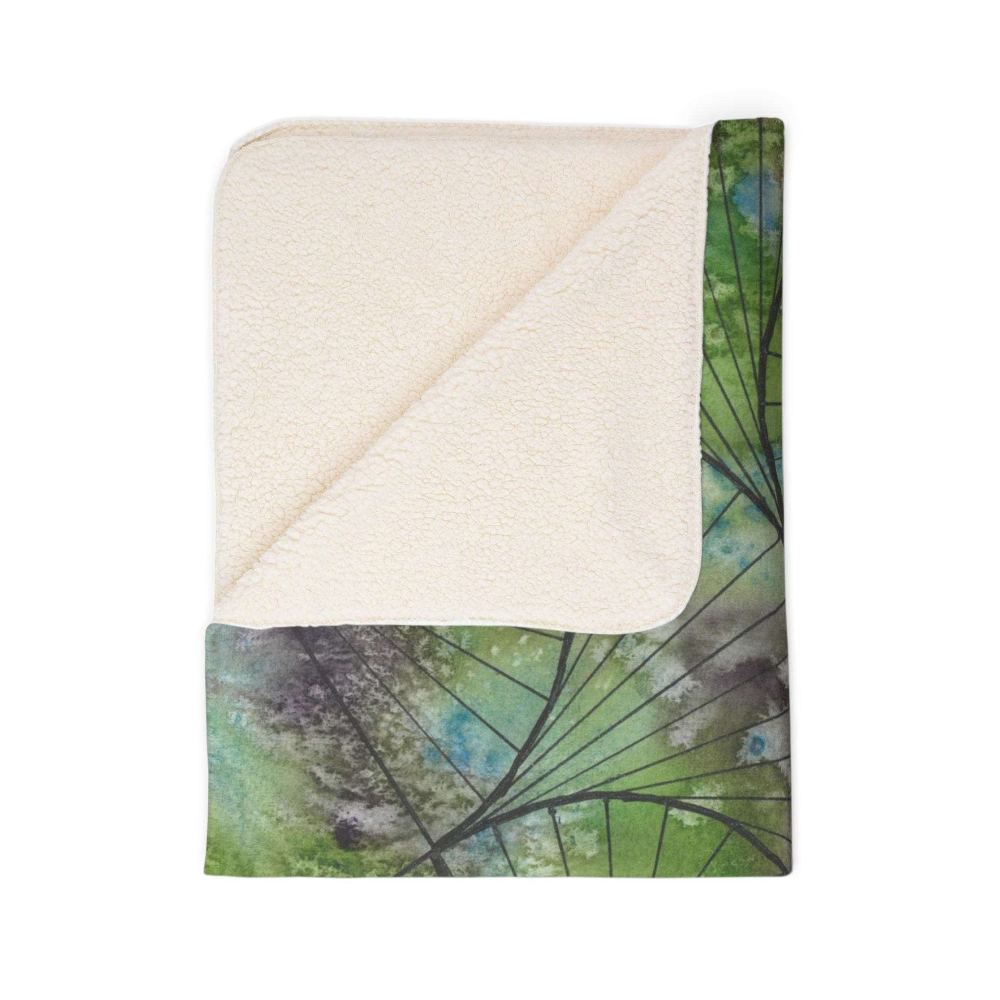Fleece Throw Blanket, Textured Sherpa Underside, Hemmed, 2 Sizes. Colourful Abstract Design. Perfect for Bedroom, Living Room, or Special Gift #55 Of Course Im Sure