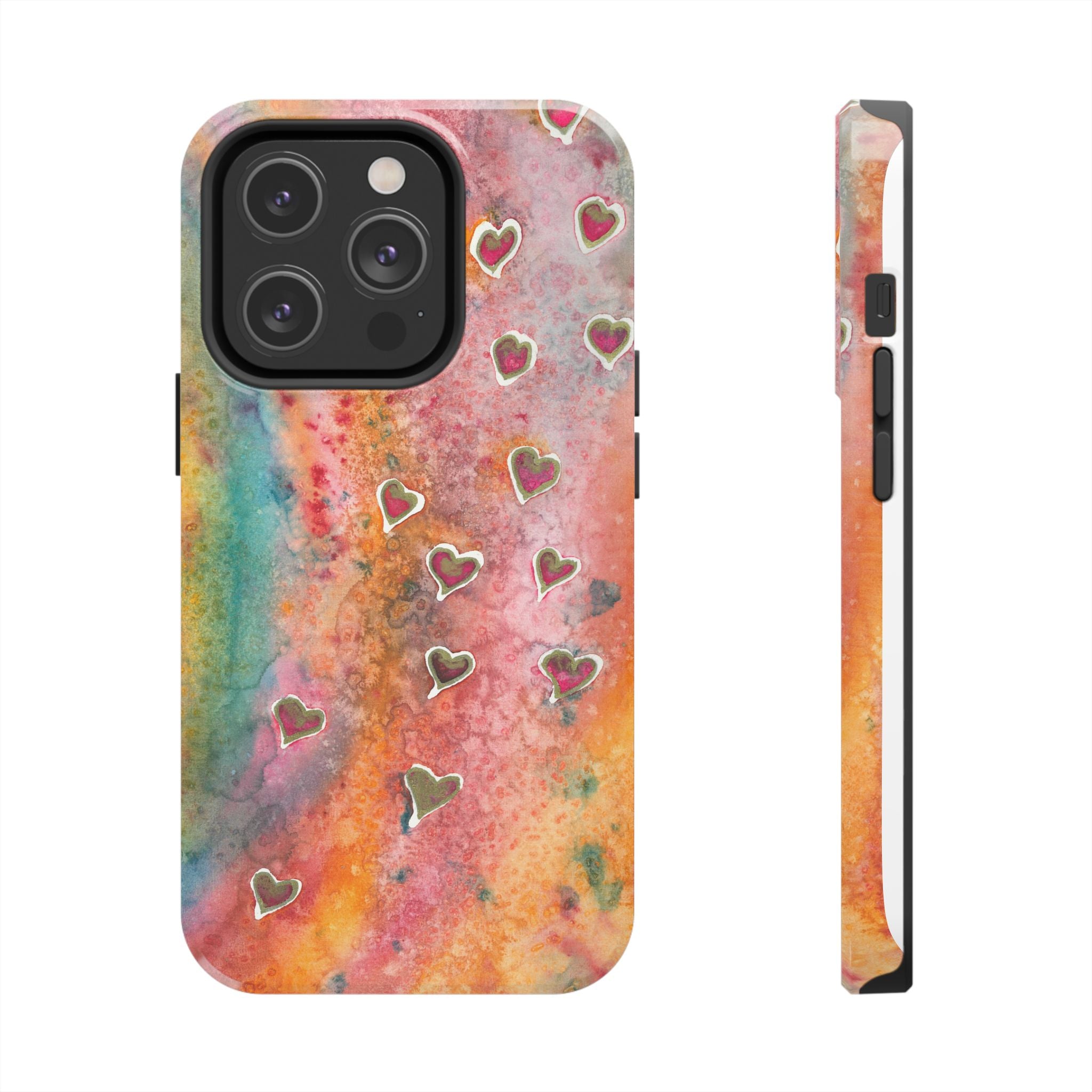 Tough Phone Case - All iPhones and Samsung Galaxys - Exciting Abstract Design #96 Love, Friendship, integrity