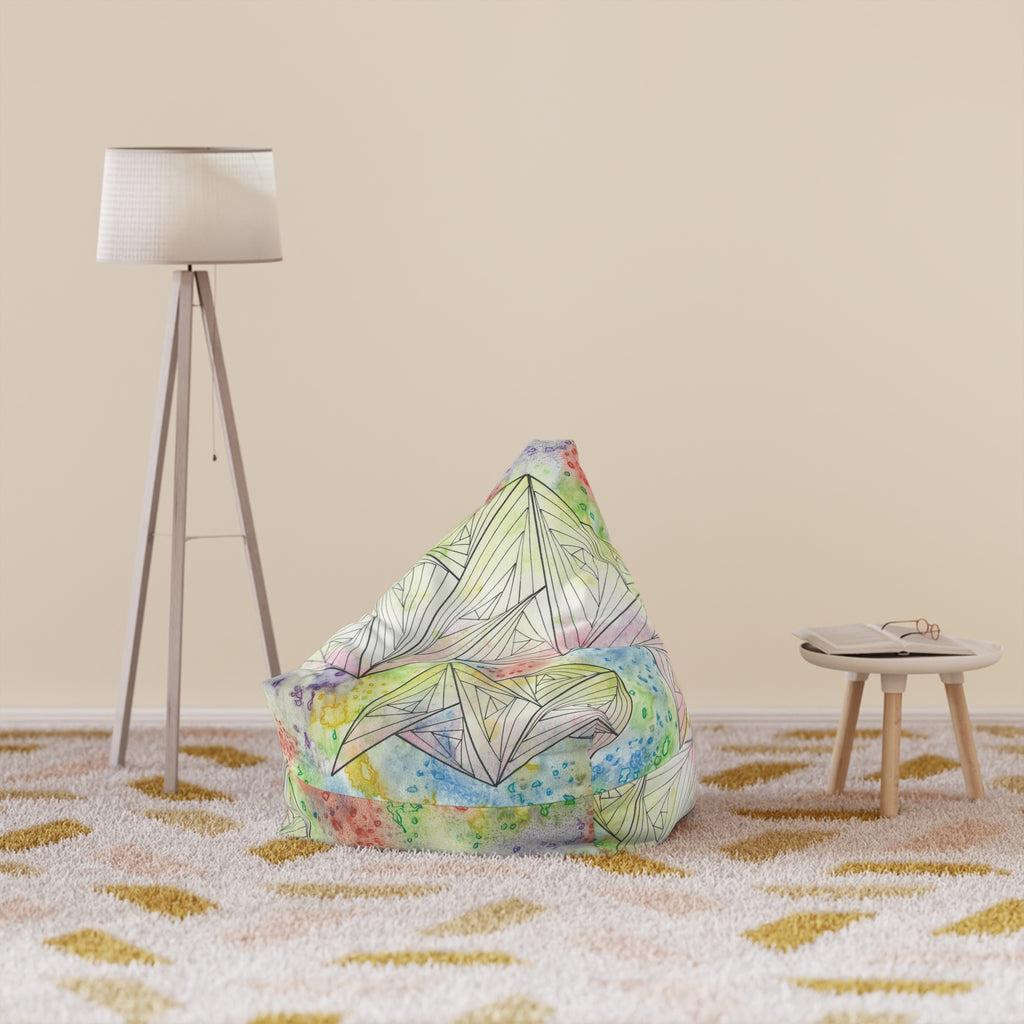 Bean Bag Chair Covers For Indoor & Outdoor - 2 Sizes - Exciting Abstract Design #59 Your Choice
