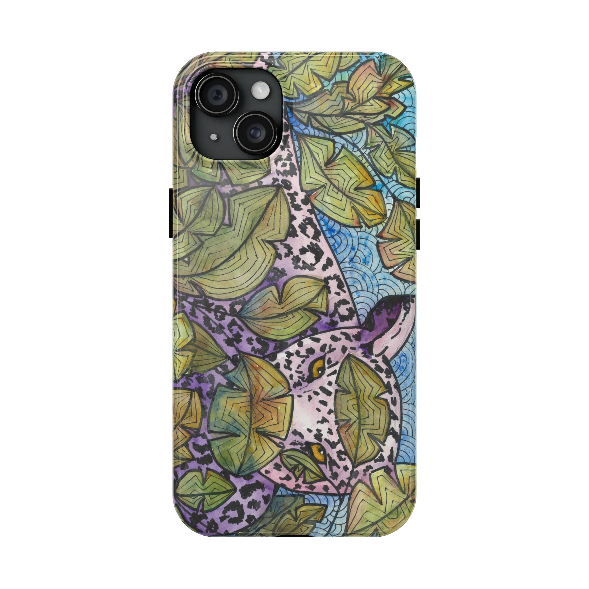 Tough Phone Case - All iPhones and Samsung Galaxys - Exciting Abstract Design #76 Purrfect Blend