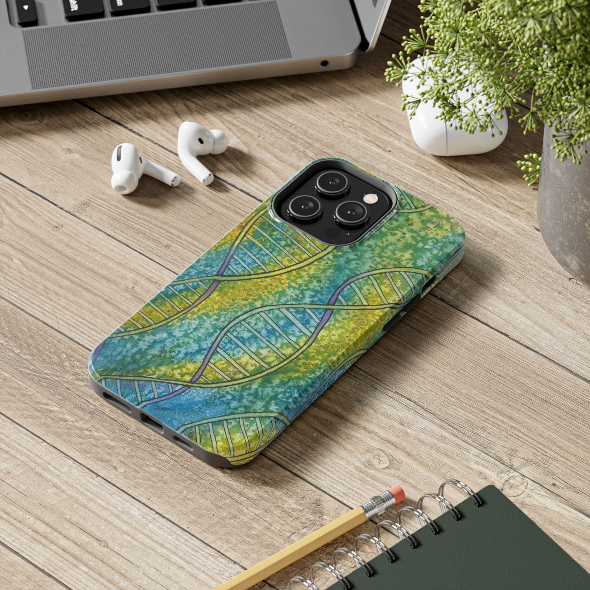 Tough Phone Case - All iPhones and Samsung Galaxys - Exciting Abstract Design #99 Crop of DNA