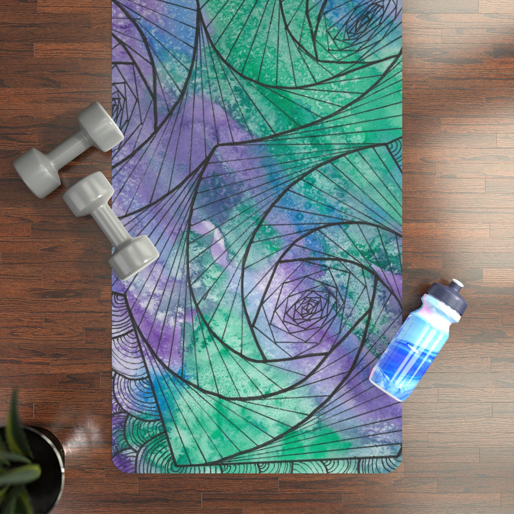 Yoga Mats and Gym Mats. Colourful Abstract Designs. Perfect for Home, Yoga or Gym Class, or a Special Gift #50 If Not Now When