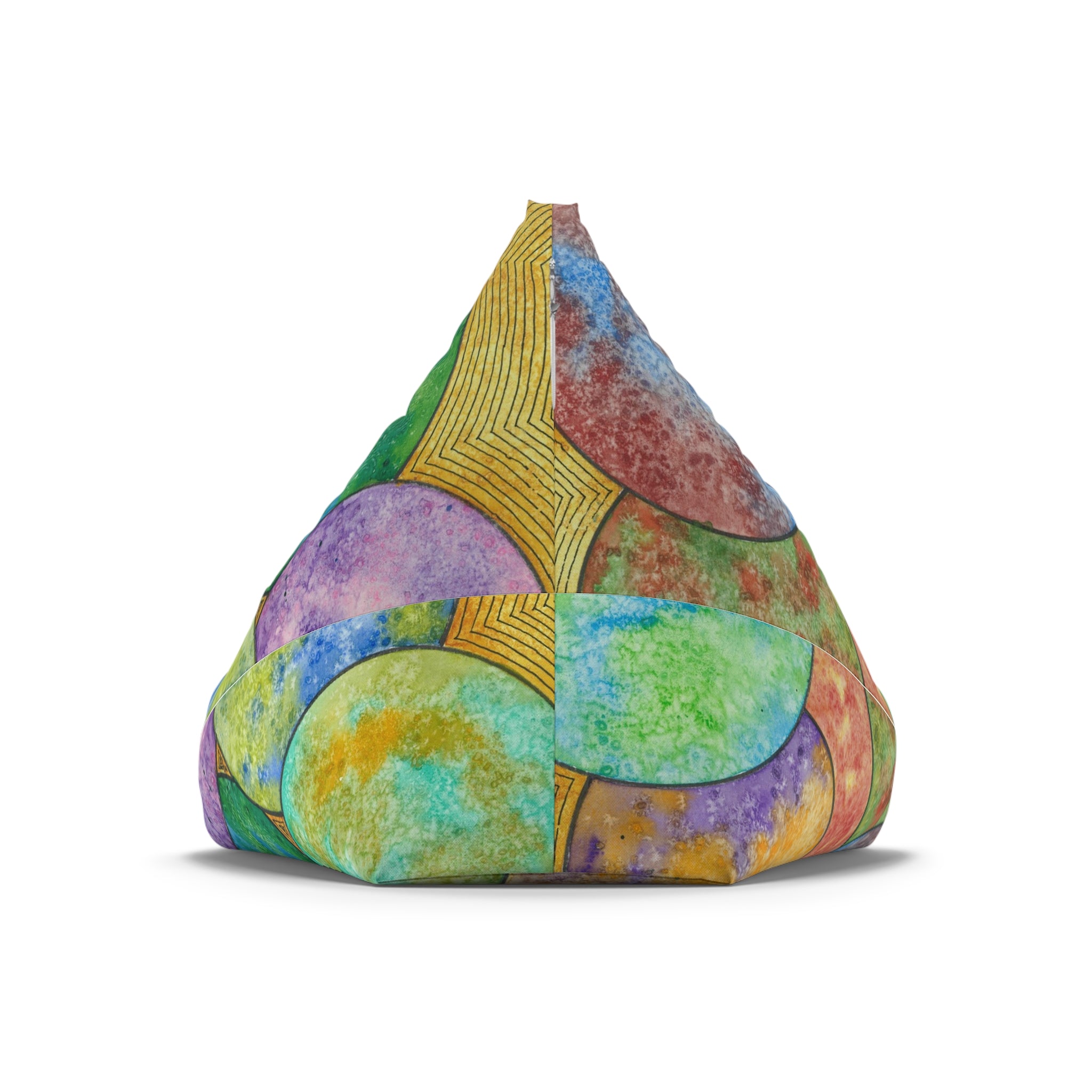 Bean Bag Chair Covers For Indoor & Outdoor - 2 Sizes - Exciting Abstract Design #61 Worlds Apart