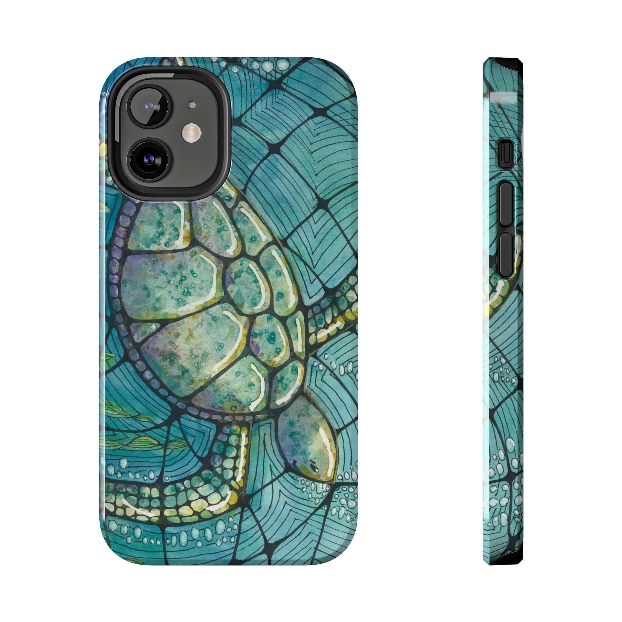 Tough Phone Case - All iPhones and Samsung Galaxys - Exciting Abstract Design #73 Turtling Along