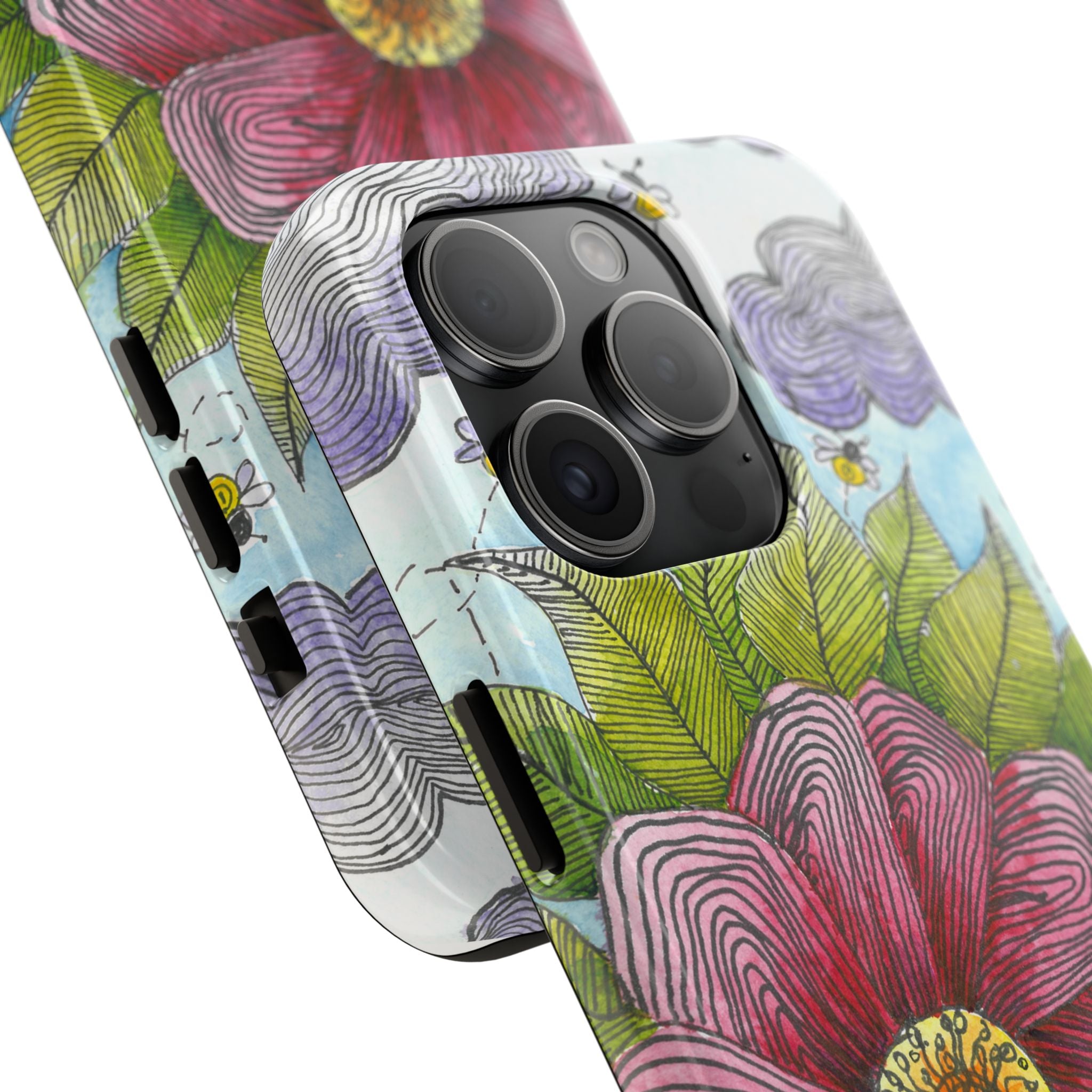 Tough Phone Case - All iPhones and Samsung Galaxys - Exciting Abstract Design  #4 Bloom'n