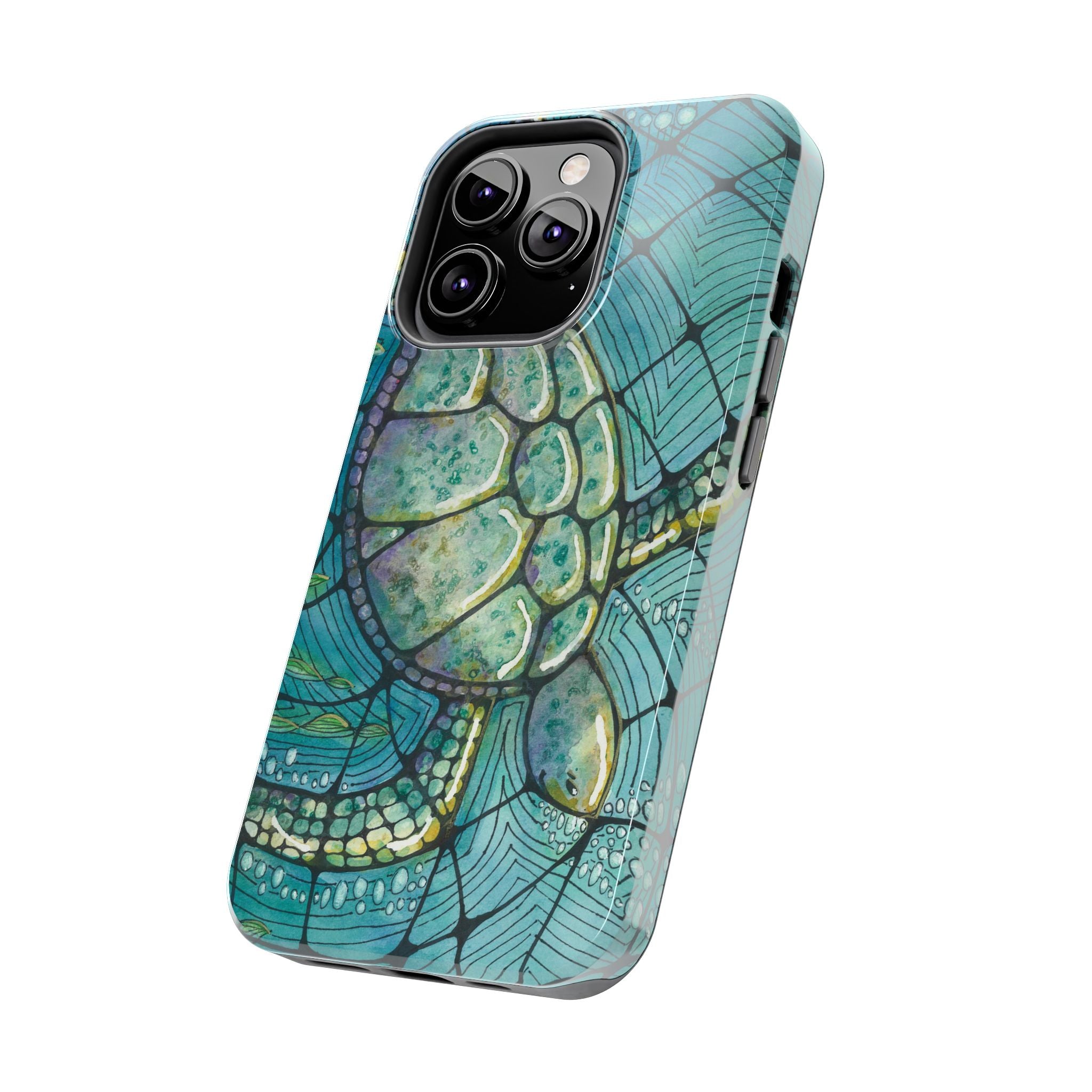 Tough Phone Case - All iPhones and Samsung Galaxys - Exciting Abstract Design #73 Turtling Along
