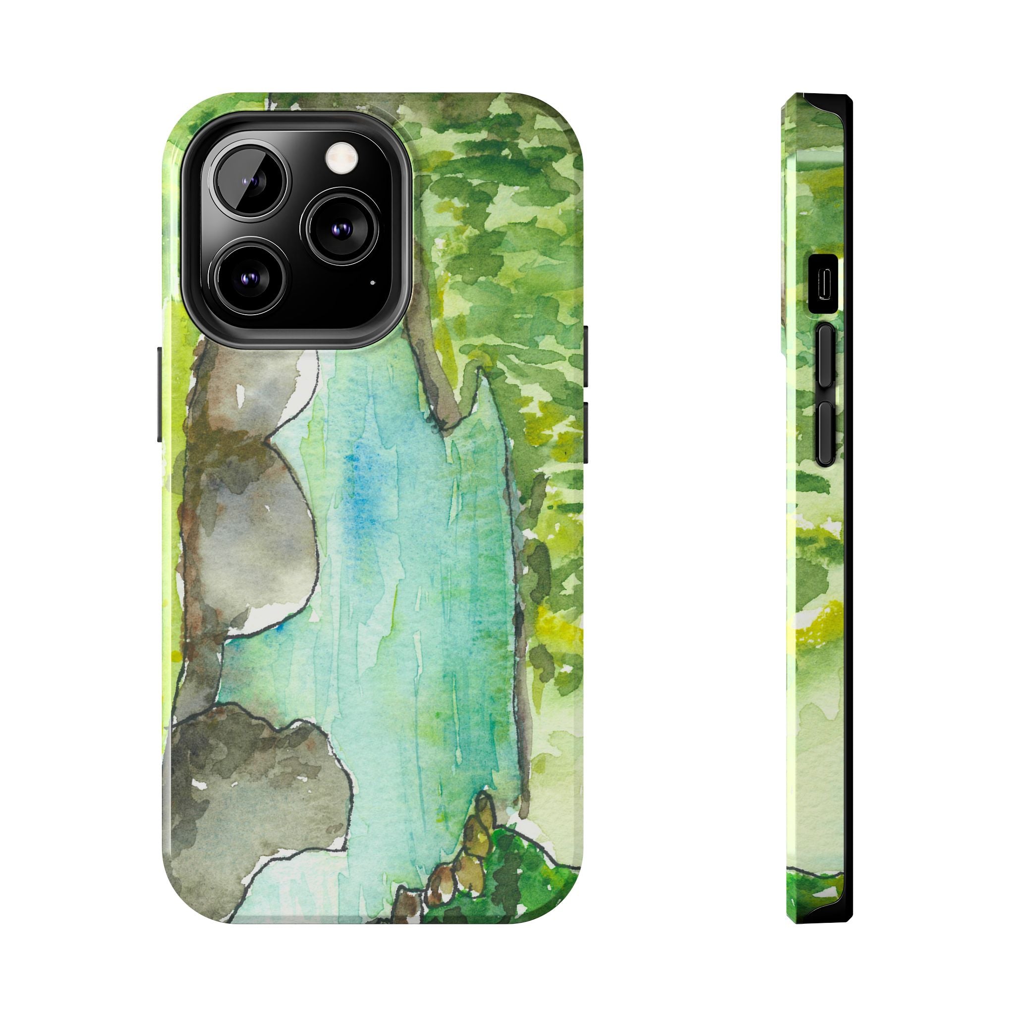 Tough Phone Case - All iPhones and Samsung Galaxys - Exciting Abstract Design #88 Tara River - Montenegro
