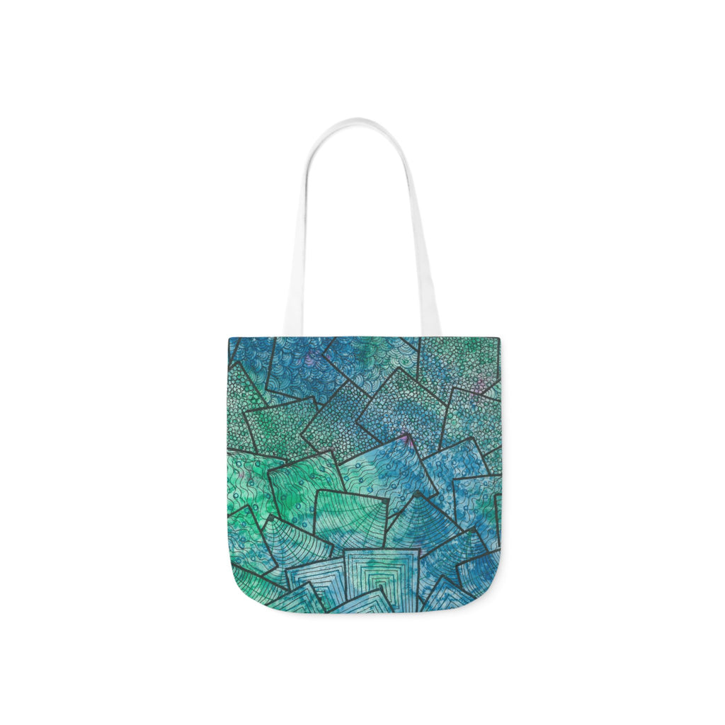 Canvas Tote Bags, Colourful Abstract Designs, 5-Color Straps, 3 Sizes.  For Family and friends or a Special Gift #65 And The AnswerIs