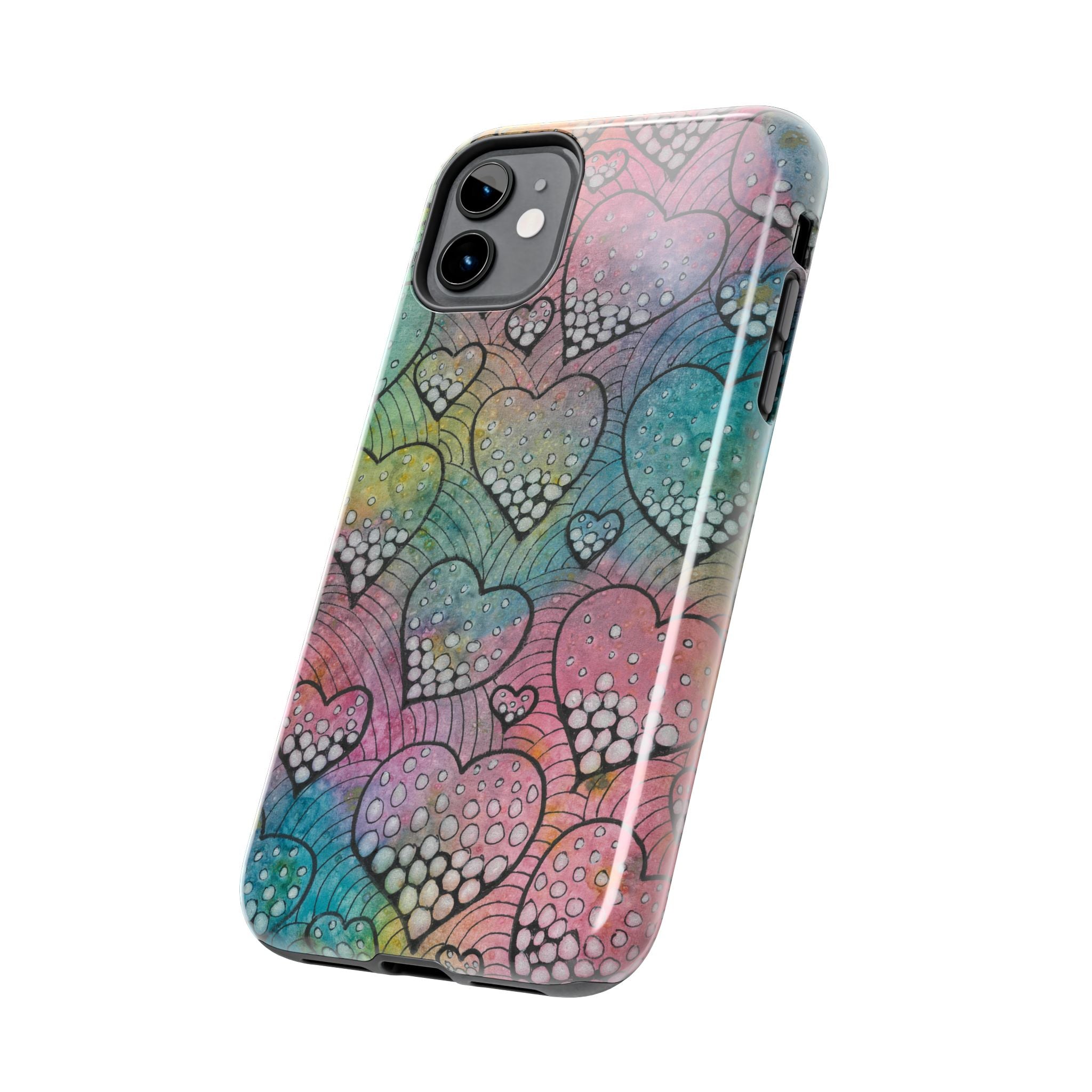 Tough Phone Case - All iPhones and Samsung Galaxys - Exciting Abstract Design #97 What's Love Got To Do With It