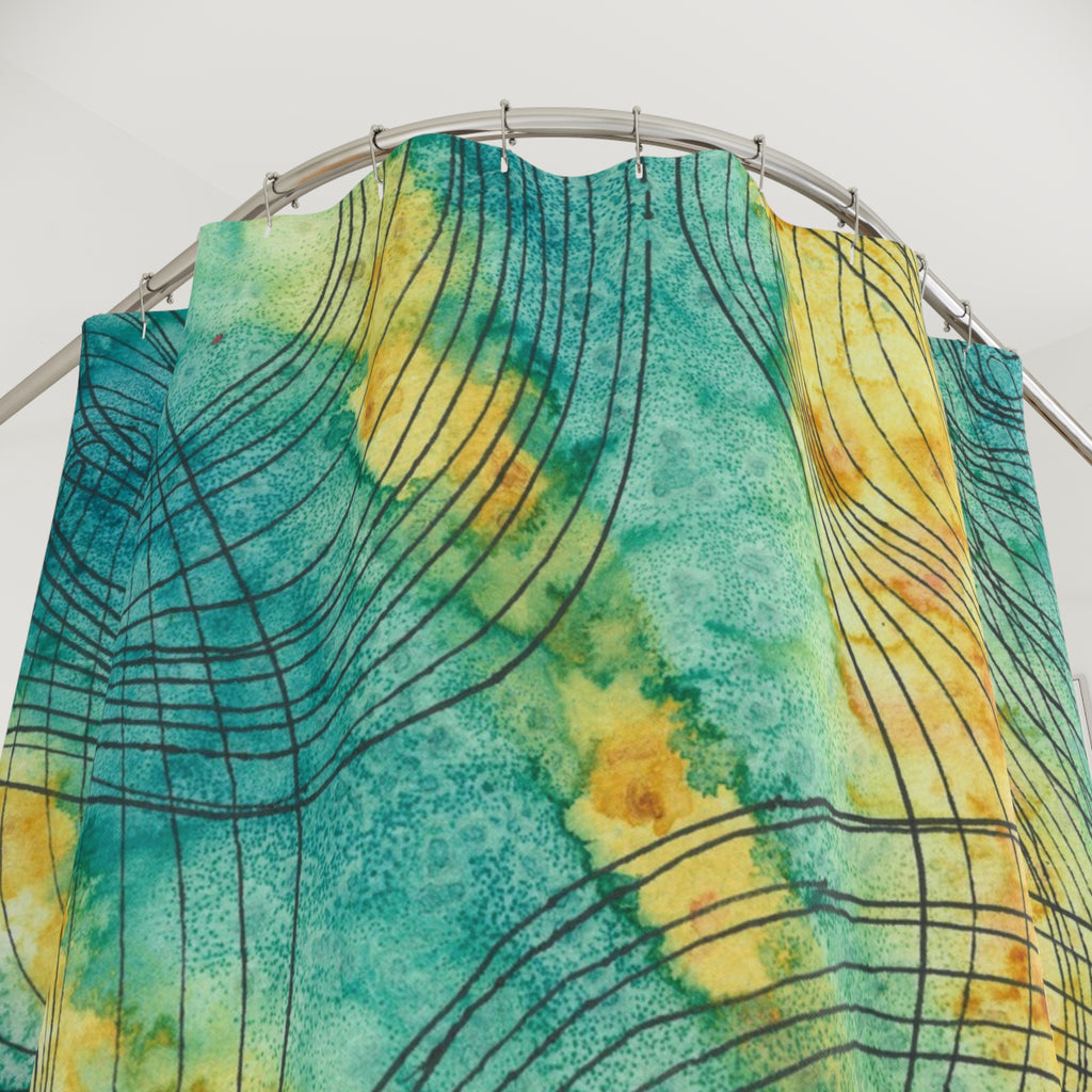 Beautiful Shower Curtains to Refresh Your Bathroom. Colourful Abstract Designs. Perfect For Your Bathroom or Special House-Warming Gift #81 The Only Way Is Up