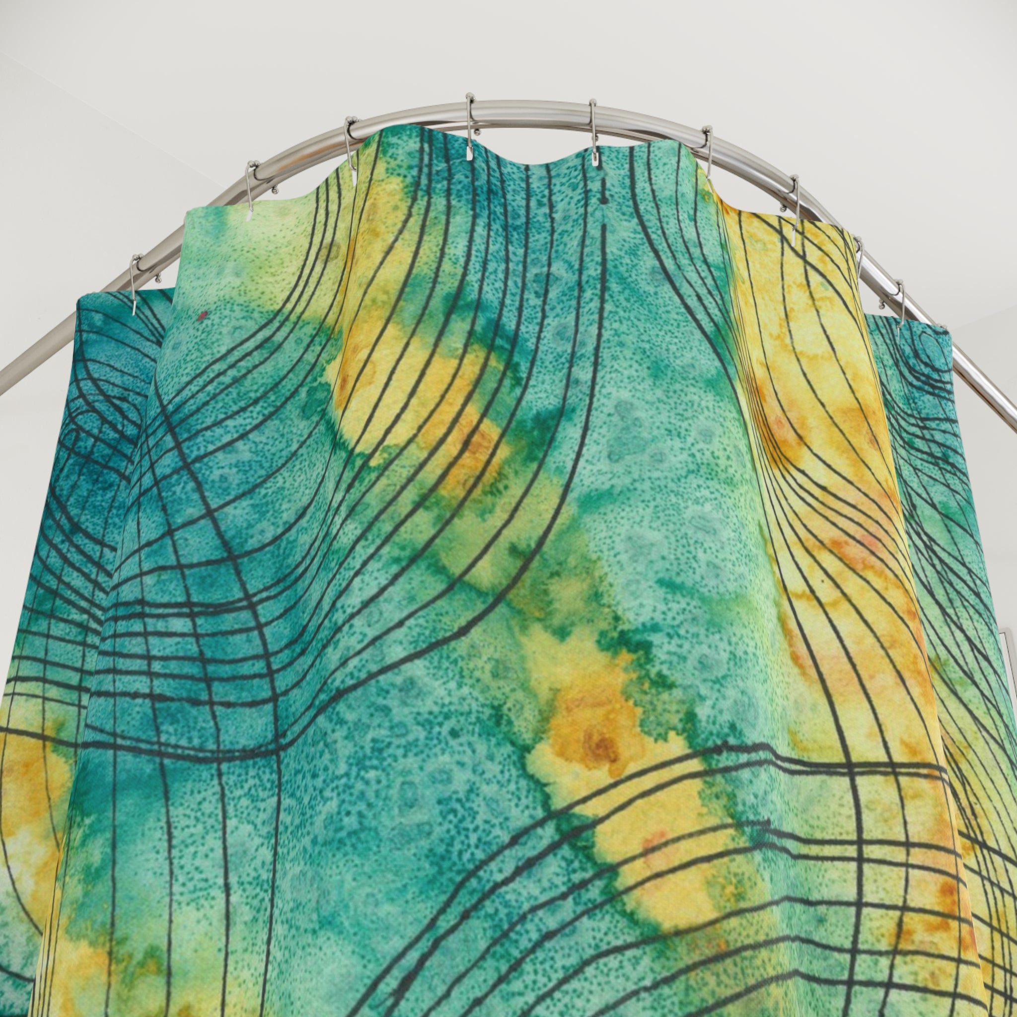 Beautiful Shower Curtains to Refresh Your Bathroom. Colourful Abstract Designs. Perfect For Your Bathroom or Special House-Warming Gift #81 The Only Way Is Up