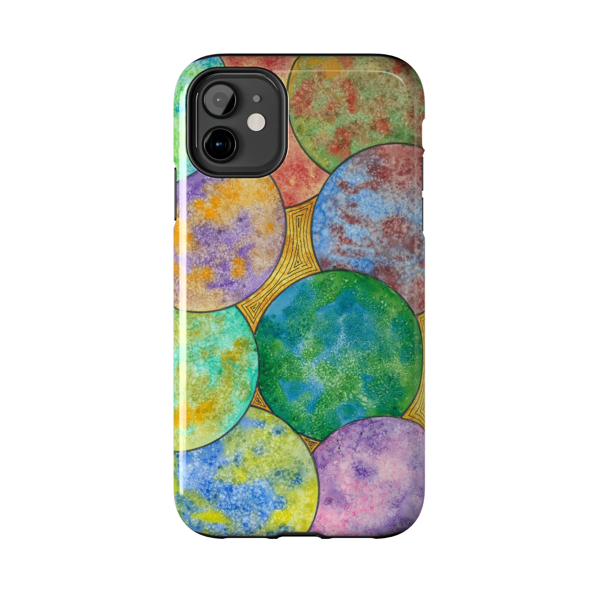 Tough Phone Case - All iPhones and Samsung Galaxys - Exciting Abstract Design #61 Worlds Apart