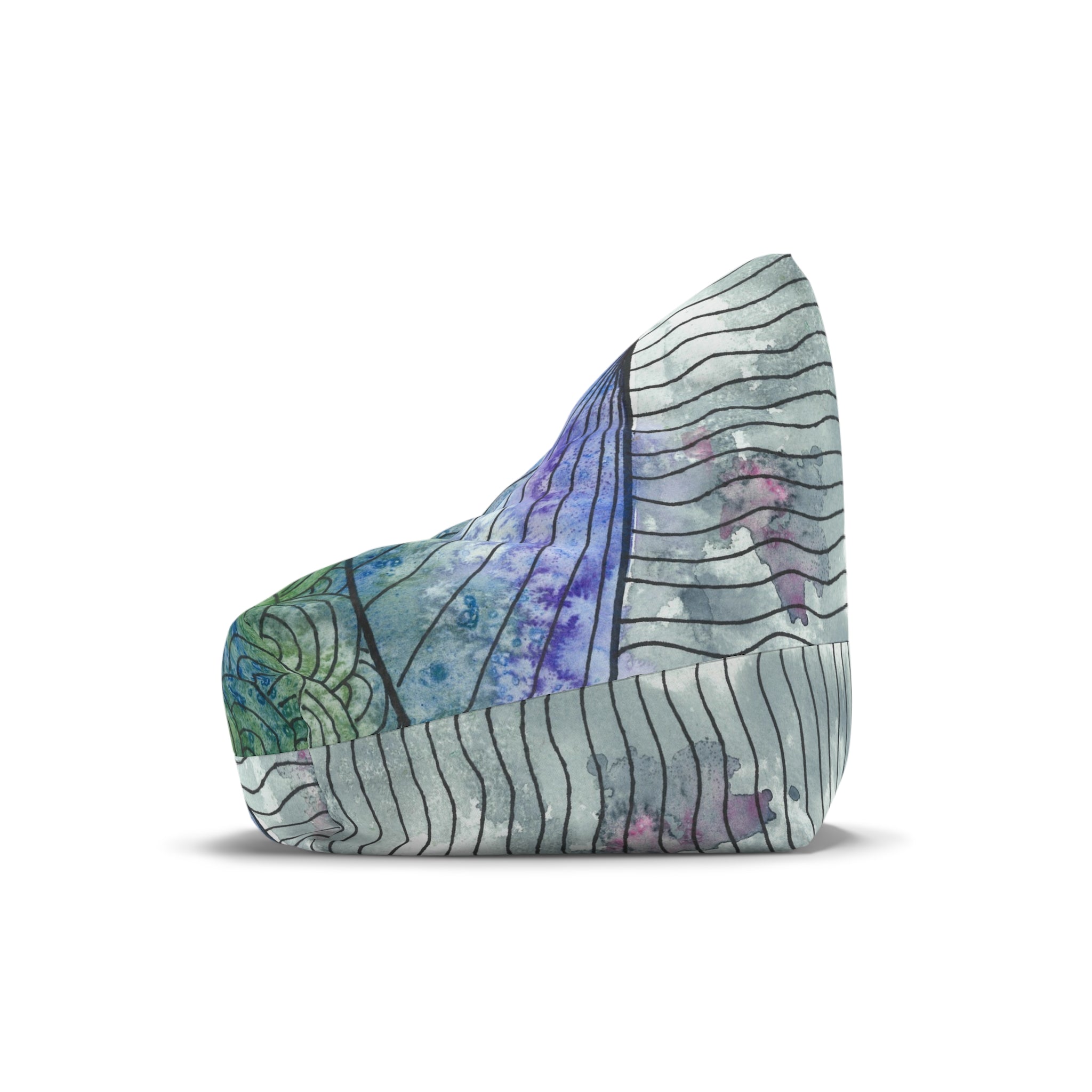Bean Bag Chair Covers For Indoor & Outdoor - 2 Sizes - Exciting Abstract Design #90 Rtanj Pyramid