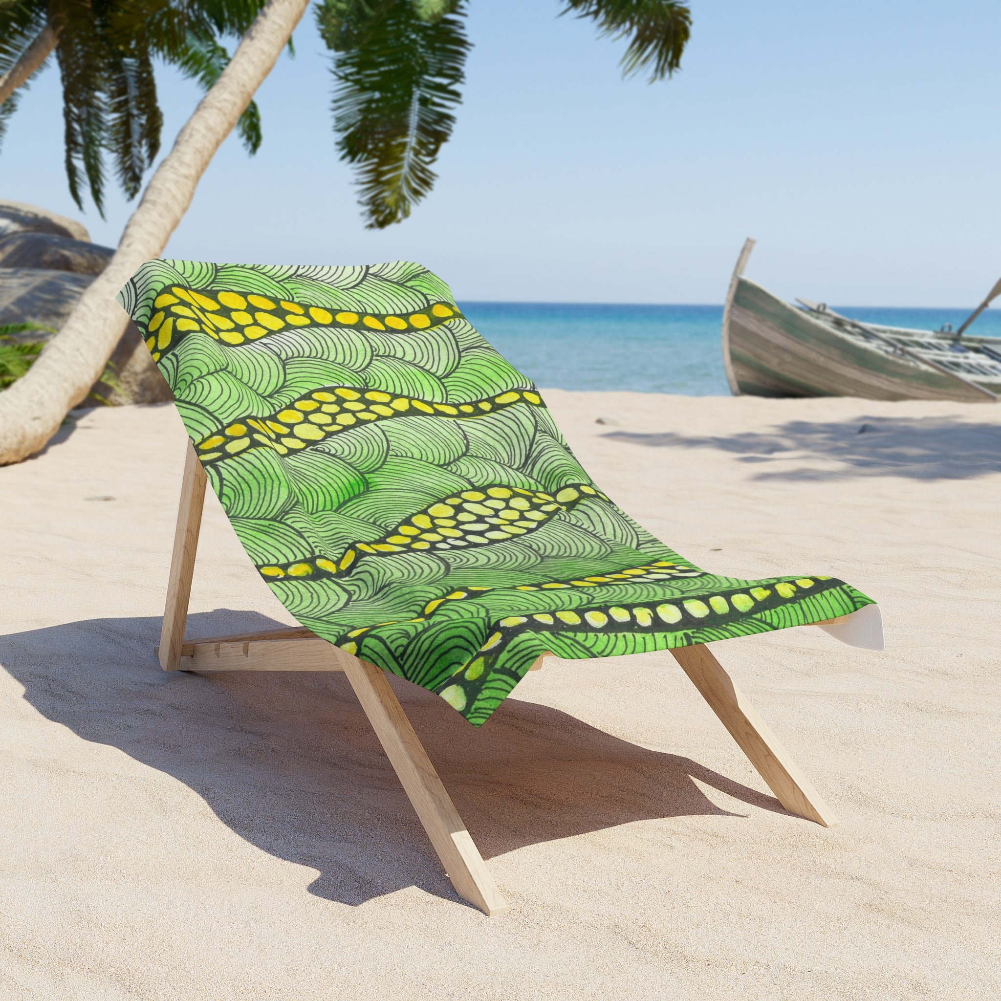 Colourful Abstract Beach Towels, Cotton Loop backing for Durability, 2 Sizes.  For Family and friends or a Special Gift #13 Watcha Thinking