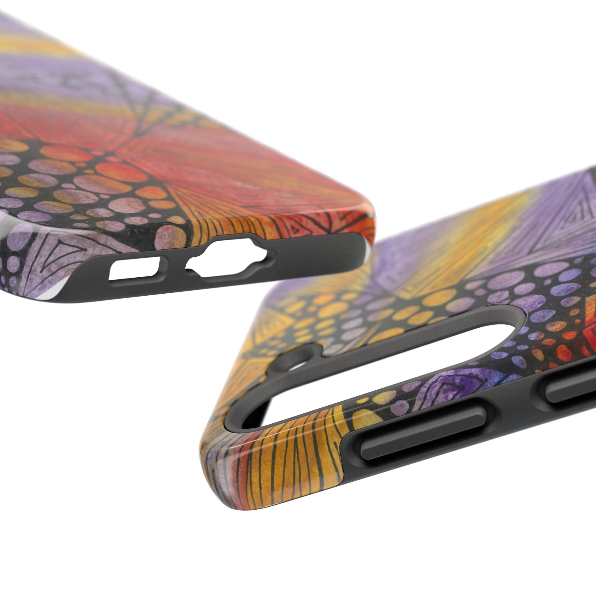Tough Phone Case - All iPhones and Samsung Galaxys - Exciting Abstract Design #82 Fighting Delusions