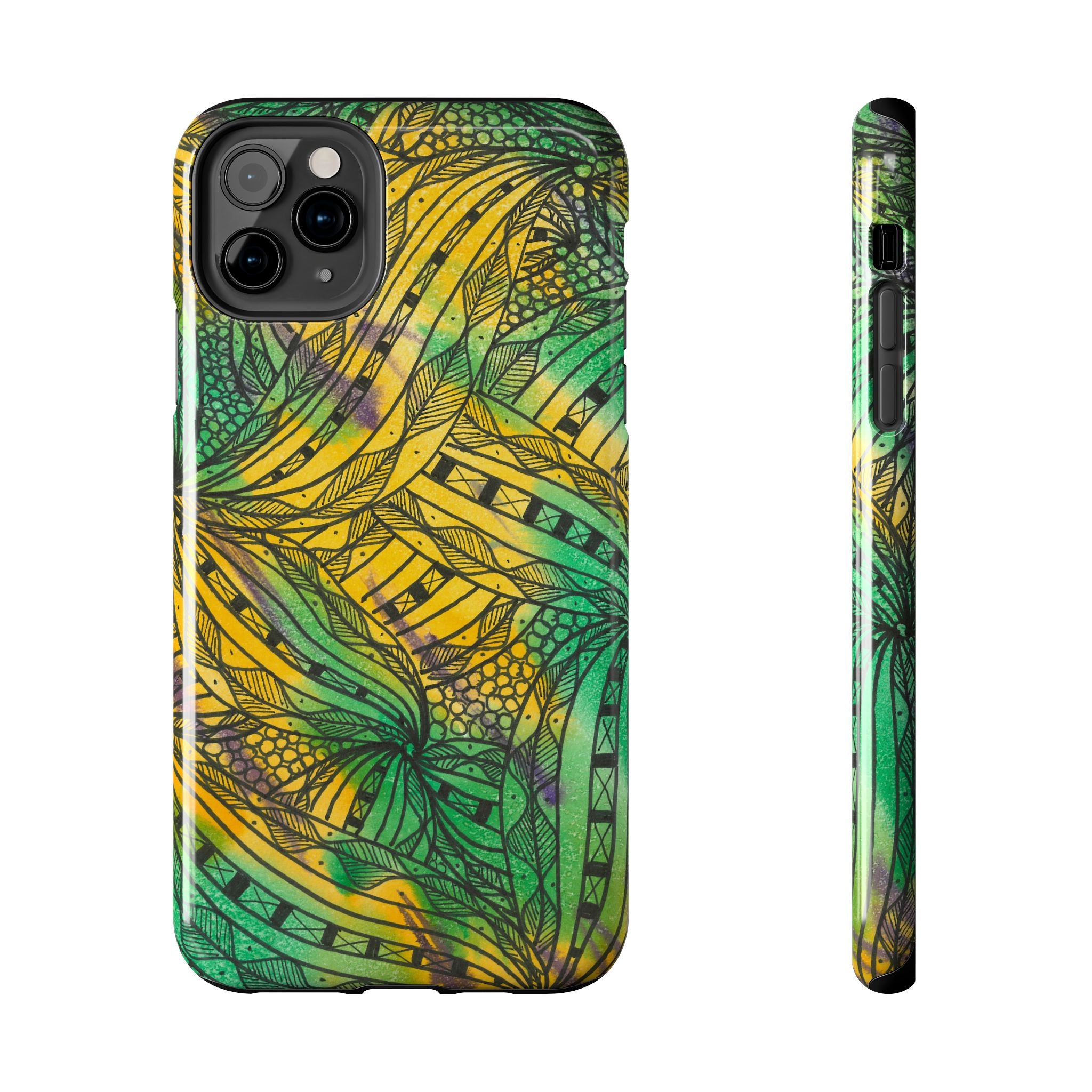 Tough Phone Case - All iPhones and Samsung Galaxys - Exciting Abstract Design #37 Shubbery!