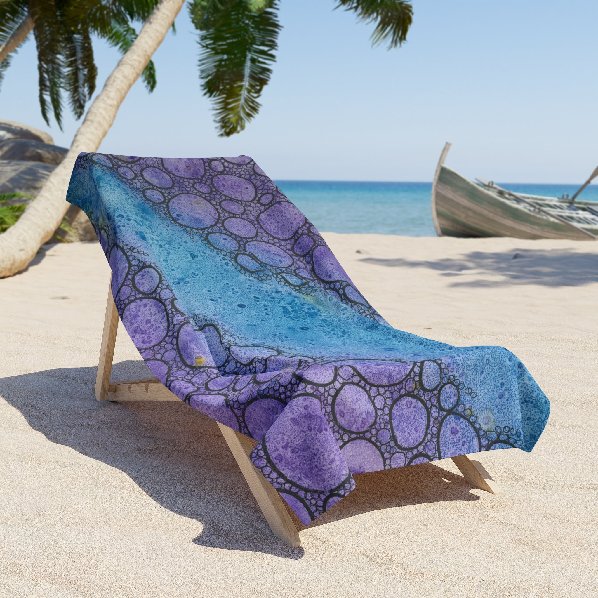 Colourful Abstract Beach Towels, Cotton Loop backing for Durability, 2 Sizes.  For Family and friends or a Special Gift #66 Beam Me Up Scotty