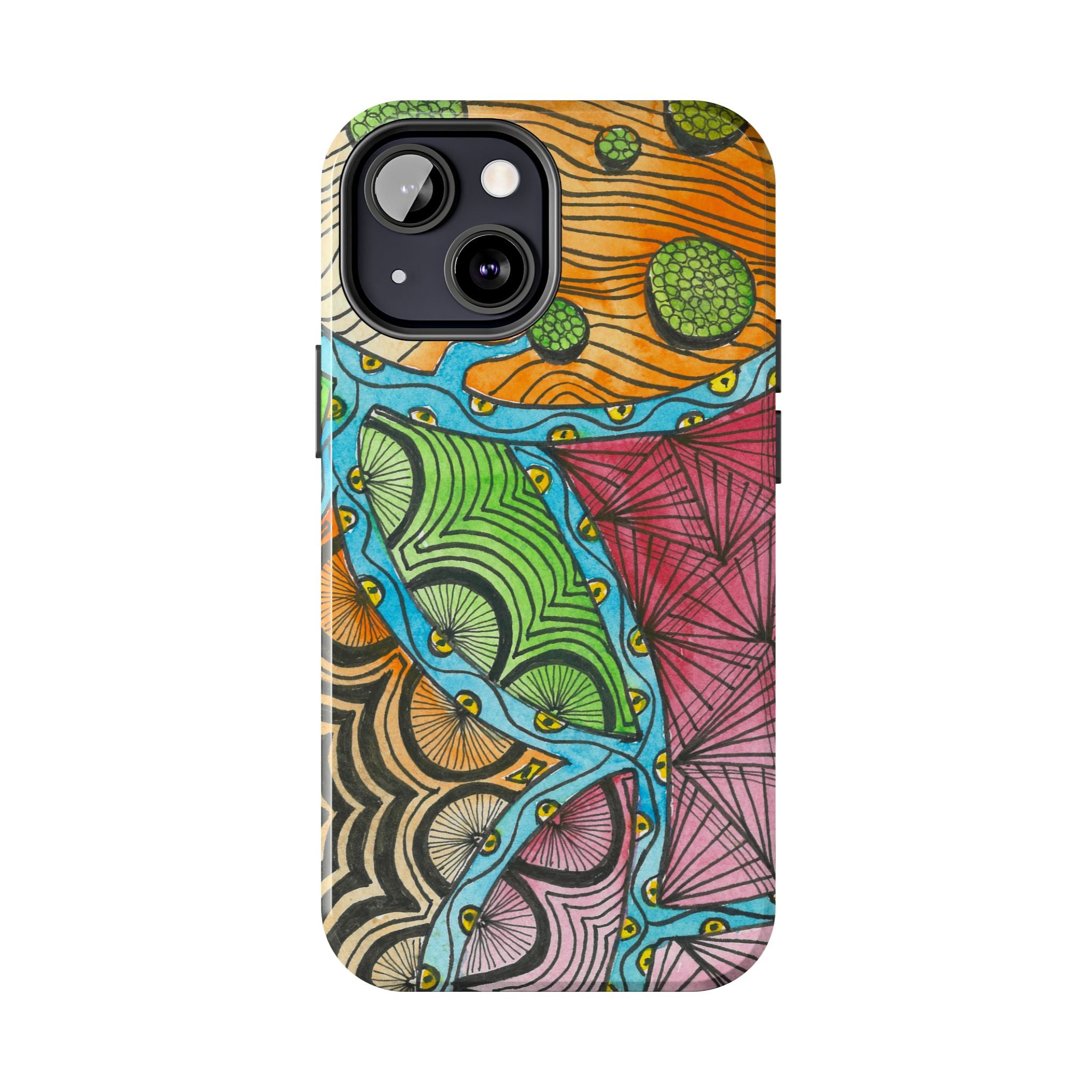 Tough Phone Case - All iPhones and Samsung Galaxys - Exciting Abstract Design #11 Today's The Day