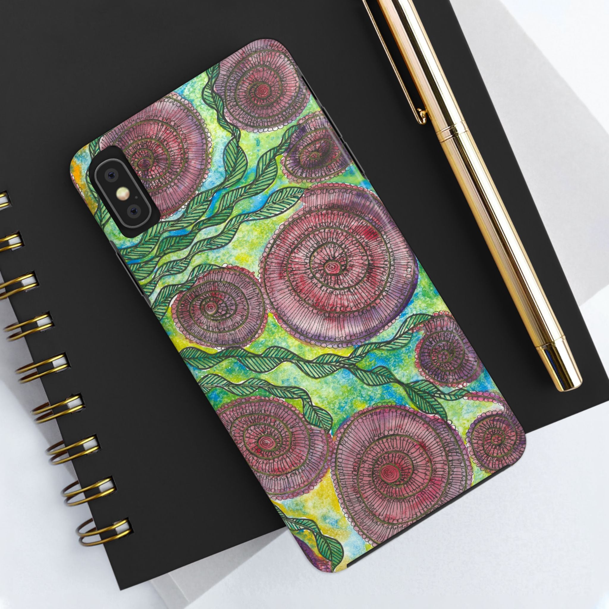 Tough Phone Case - All iPhones and Samsung Galaxys - Exciting Abstract Design #35 Beetroot To Yourself