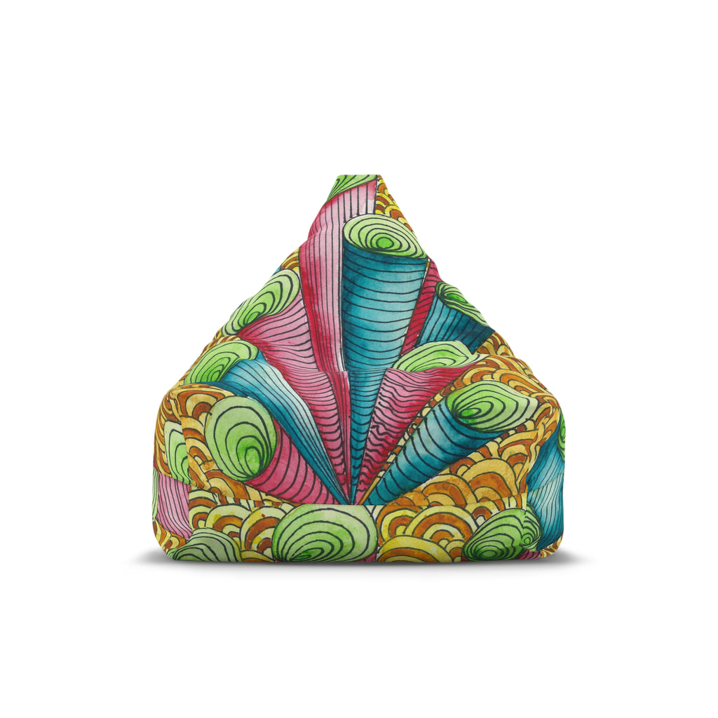 Bean Bag Chair Covers For Indoor & Outdoor - 2 Sizes - Exciting Abstract Design #93 On A Mission