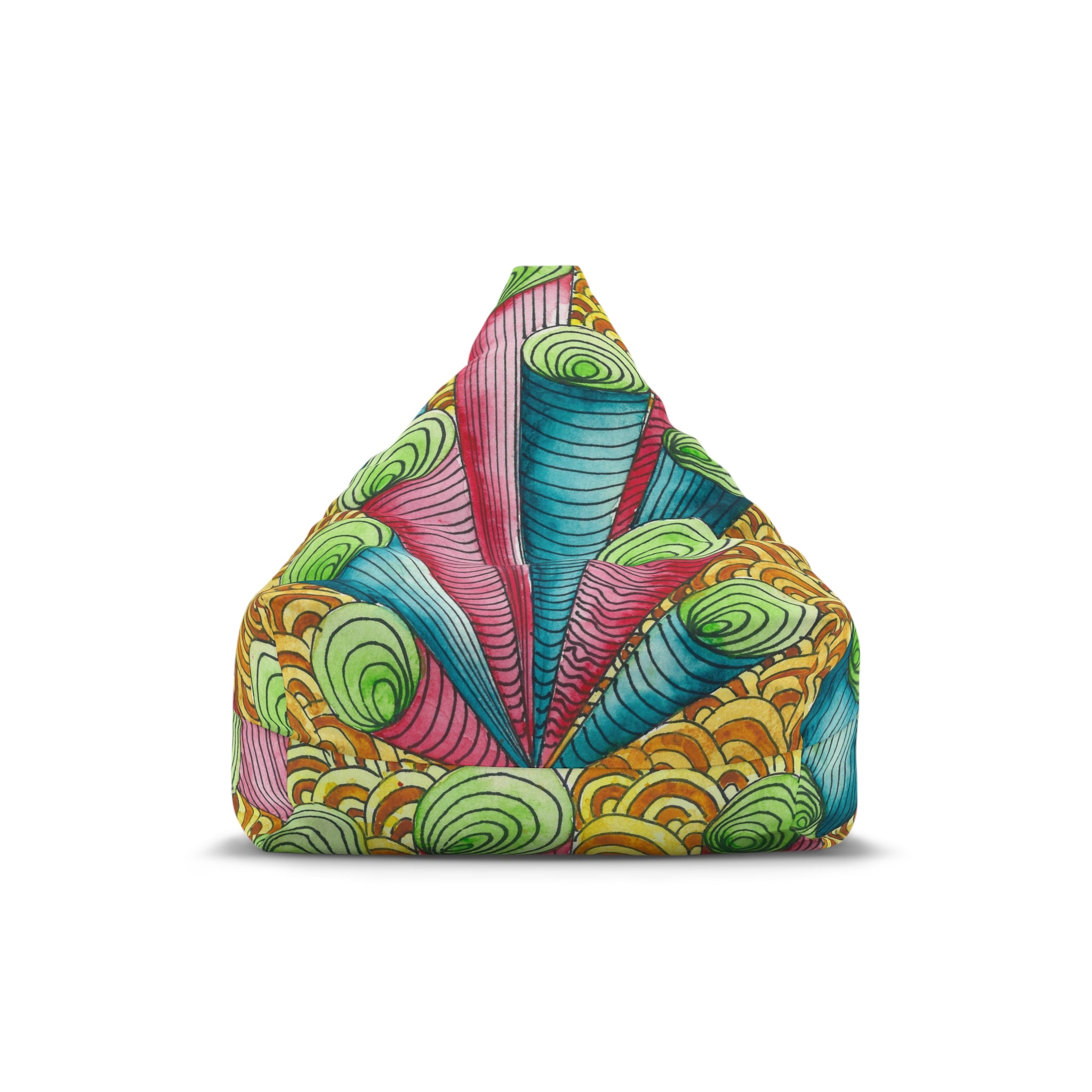 Bean Bag Chair Covers For Indoor & Outdoor - 2 Sizes - Exciting Abstract Design #93 On A Mission