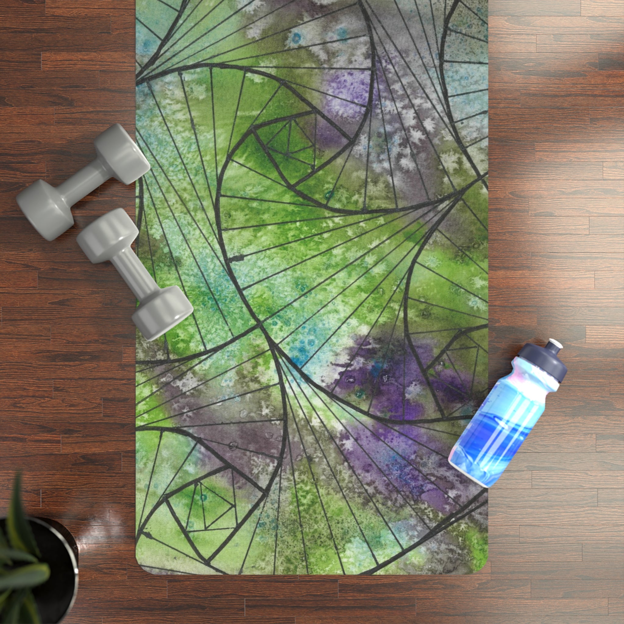 Yoga Mats and Gym Mats. Colourful Abstract Designs. Perfect for Home, Yoga or Gym Class, or a Special Gift #55 Of Course Im Sure