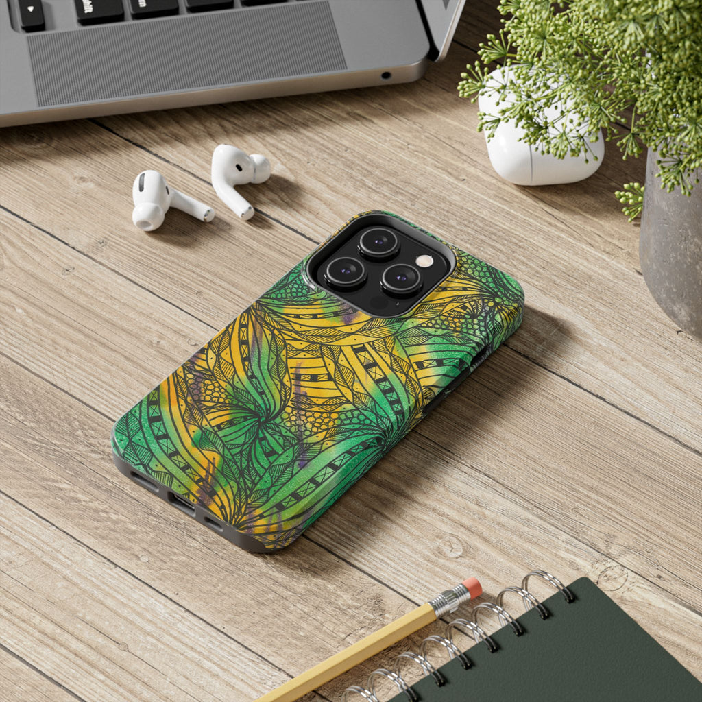 Tough Phone Case - All iPhones and Samsung Galaxys - Exciting Abstract Design #37 Shubbery!