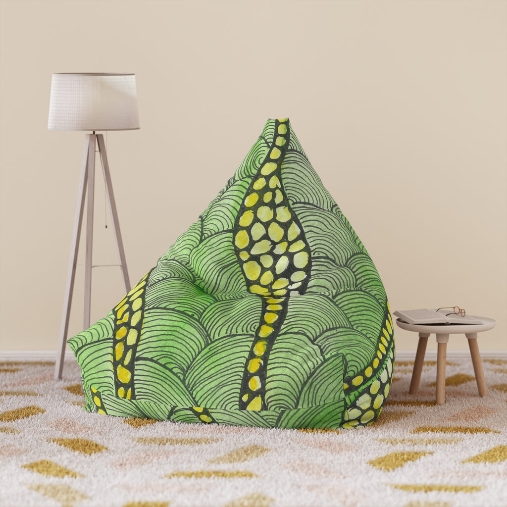 Bean Bag Chair Covers For Indoor & Outdoor - 2 Sizes - Exciting Abstract Design #13 Watcha Thinking