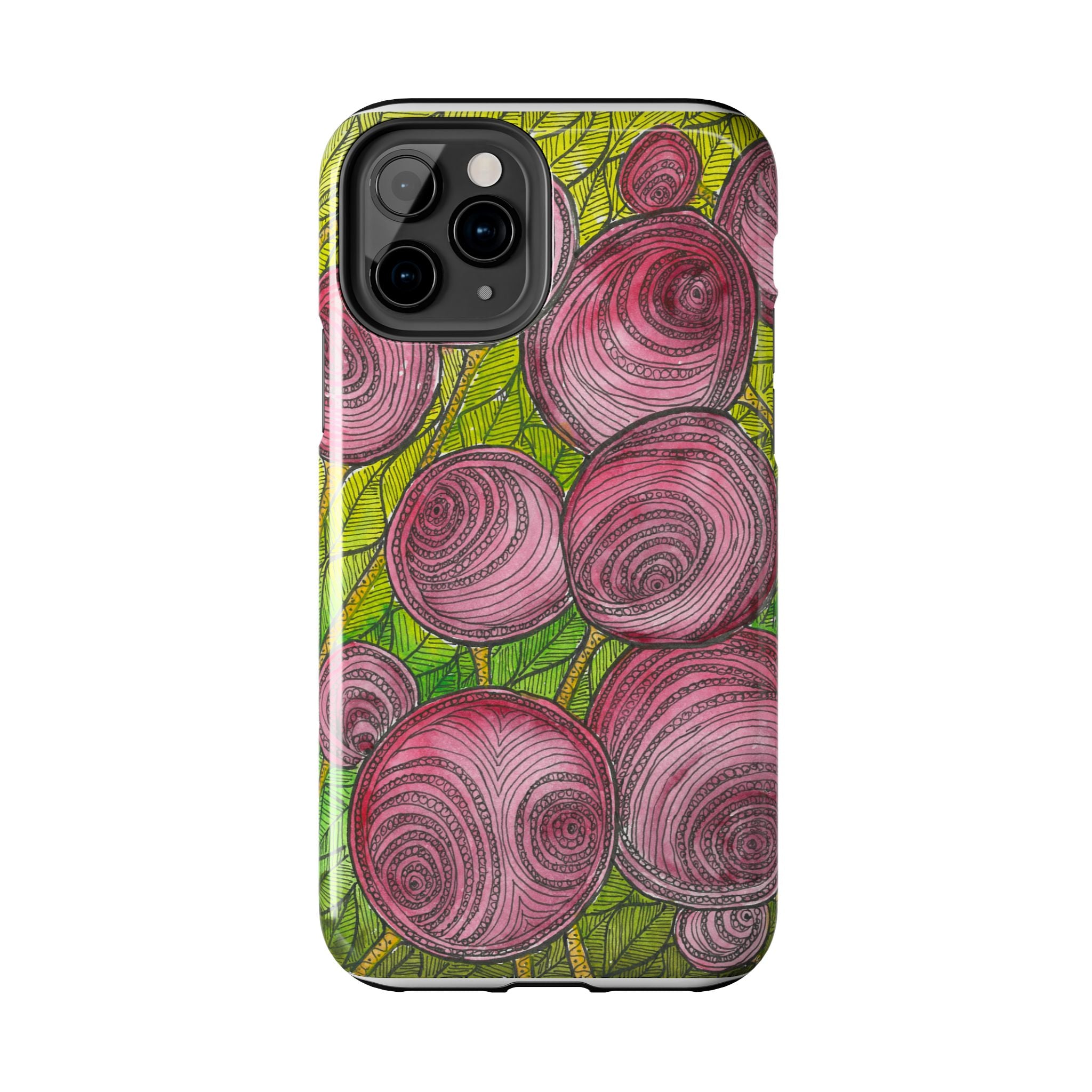 Tough Phone Case - All iPhones and Samsung Galaxys - Exciting Abstract Design #9 Spaced Blossoms